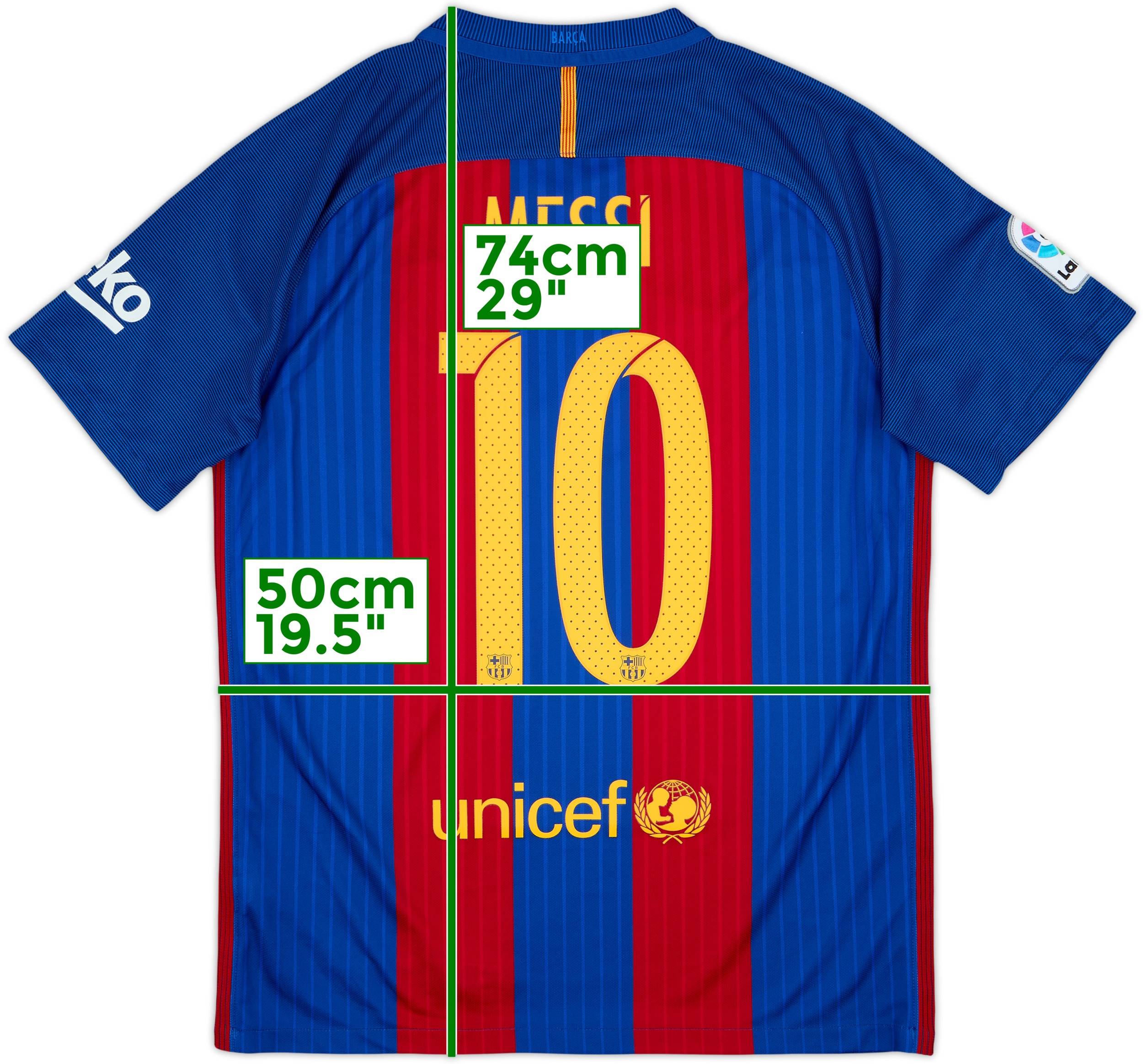 2016-17 Barcelona Home Shirt Messi #10 - 8/10 - (M)