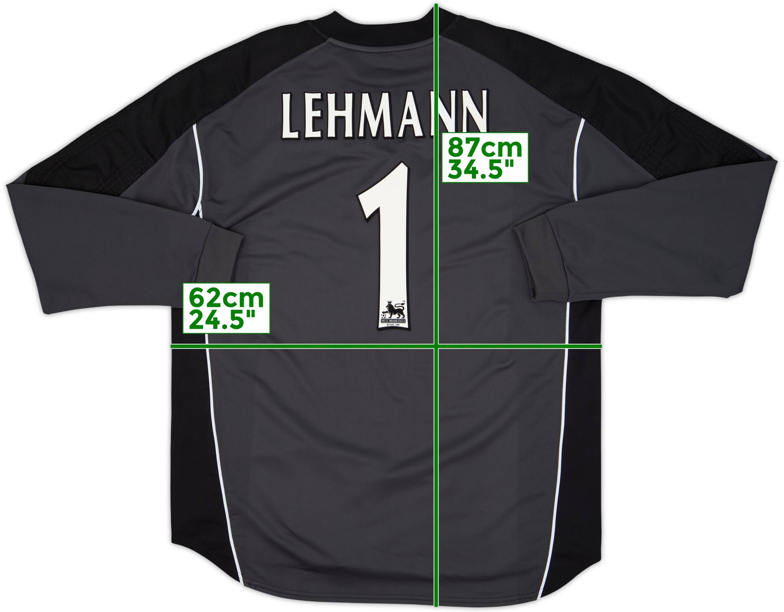 プレミアリーグ　arsenal アーセナル　GK　ユニフォーム　ゲームシャツ 2003-04 Arsenal GK Shirt Lehmann #1 - 9/10 - (XXL)