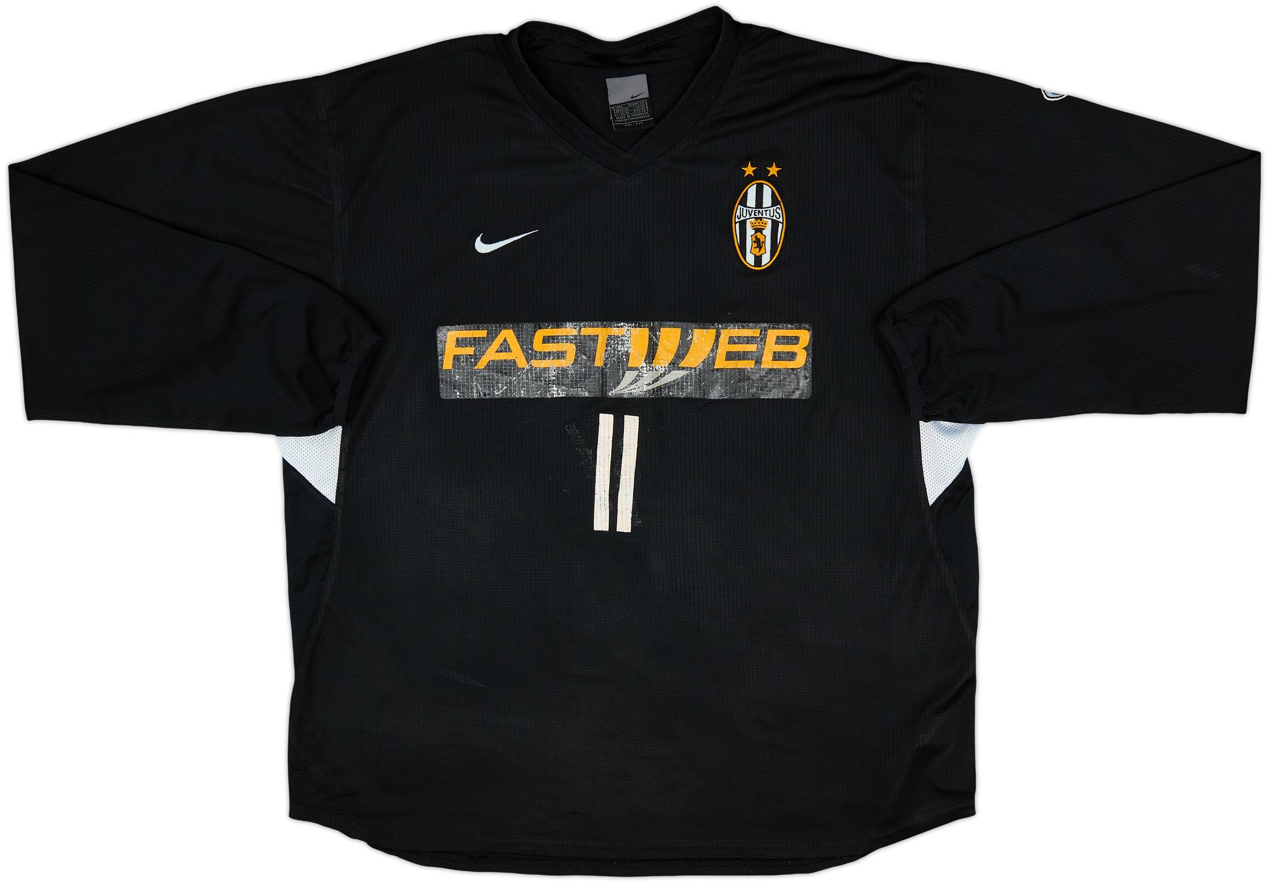 2003-04 Juventus Nike Player Issue Training L/S Shirt #11 (Nedved