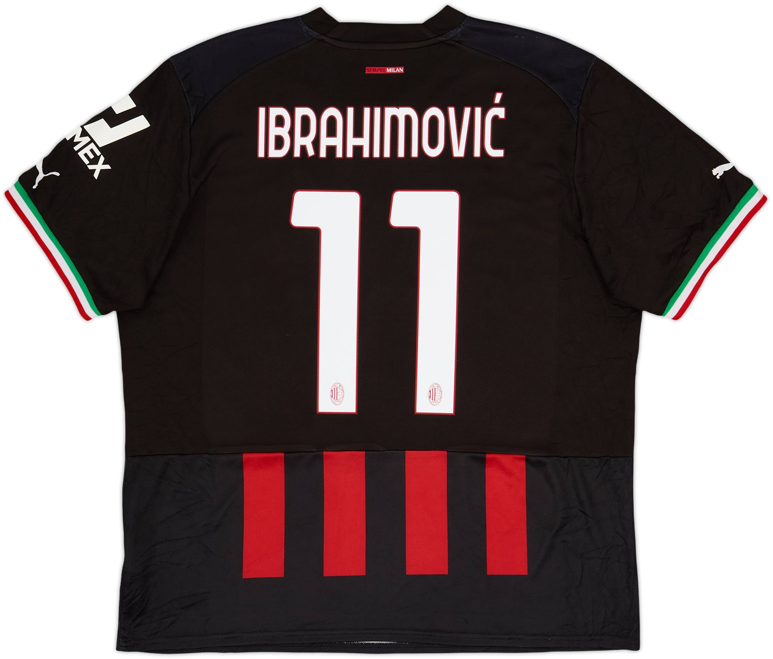 2022-23 AC Milan Home Shirt Ibrahimovic #11 - 10/10 - (XL)