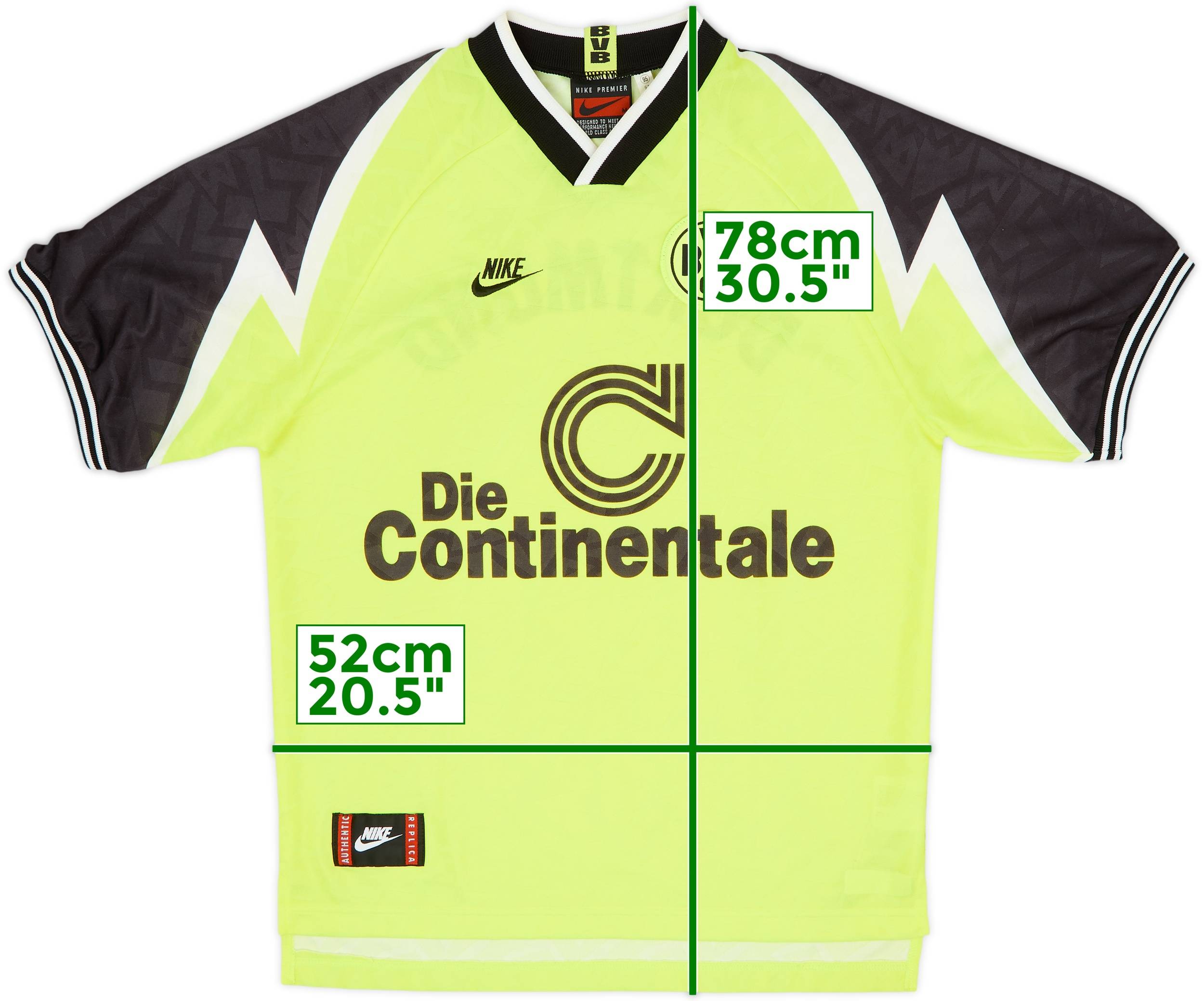 1995-96 Borussia Dortmund Home Shirt - 9/10 - (M)