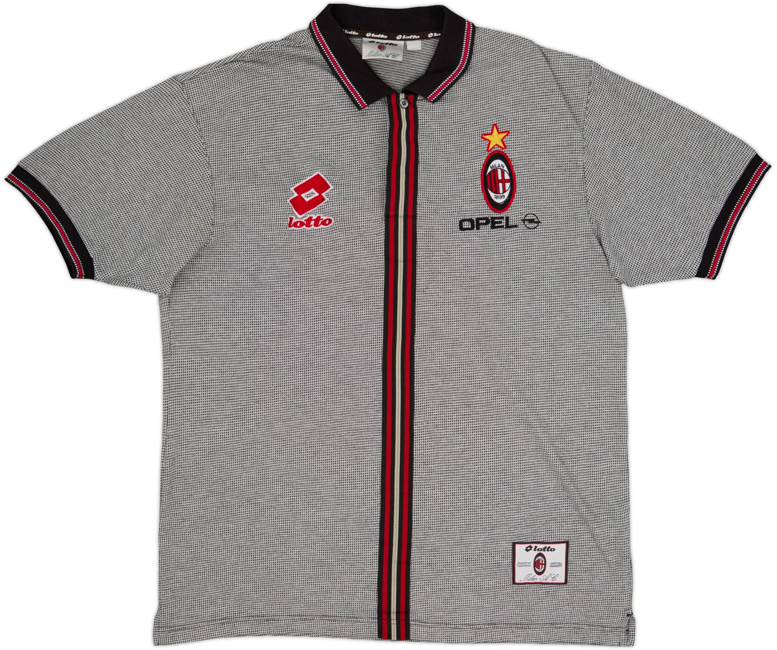 1997-98 AC Milan Lotto Polo Shirt - 9/10 - (XXL)