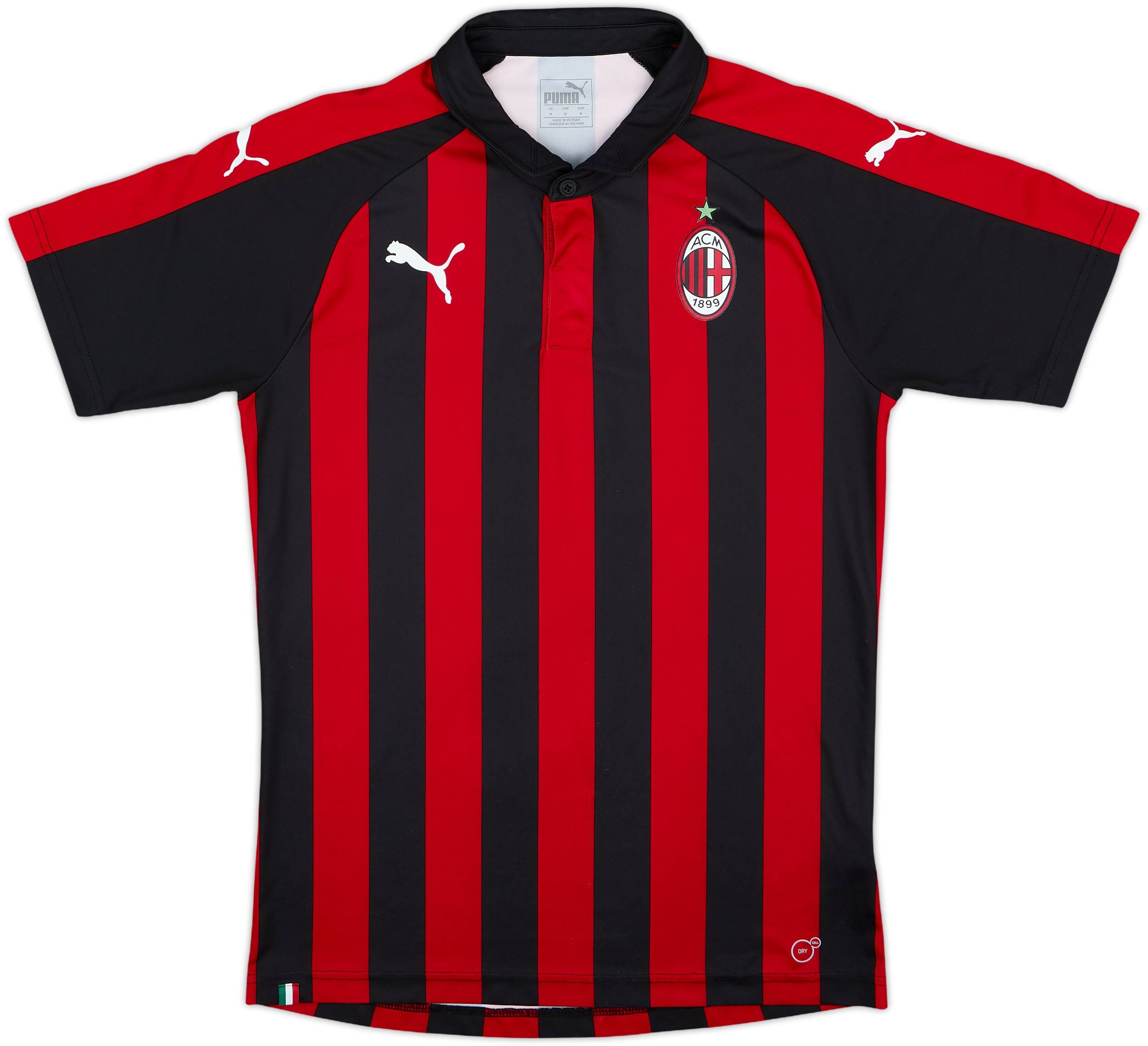 2018-19 AC Milan Home Shirt - 8/10 - (M)