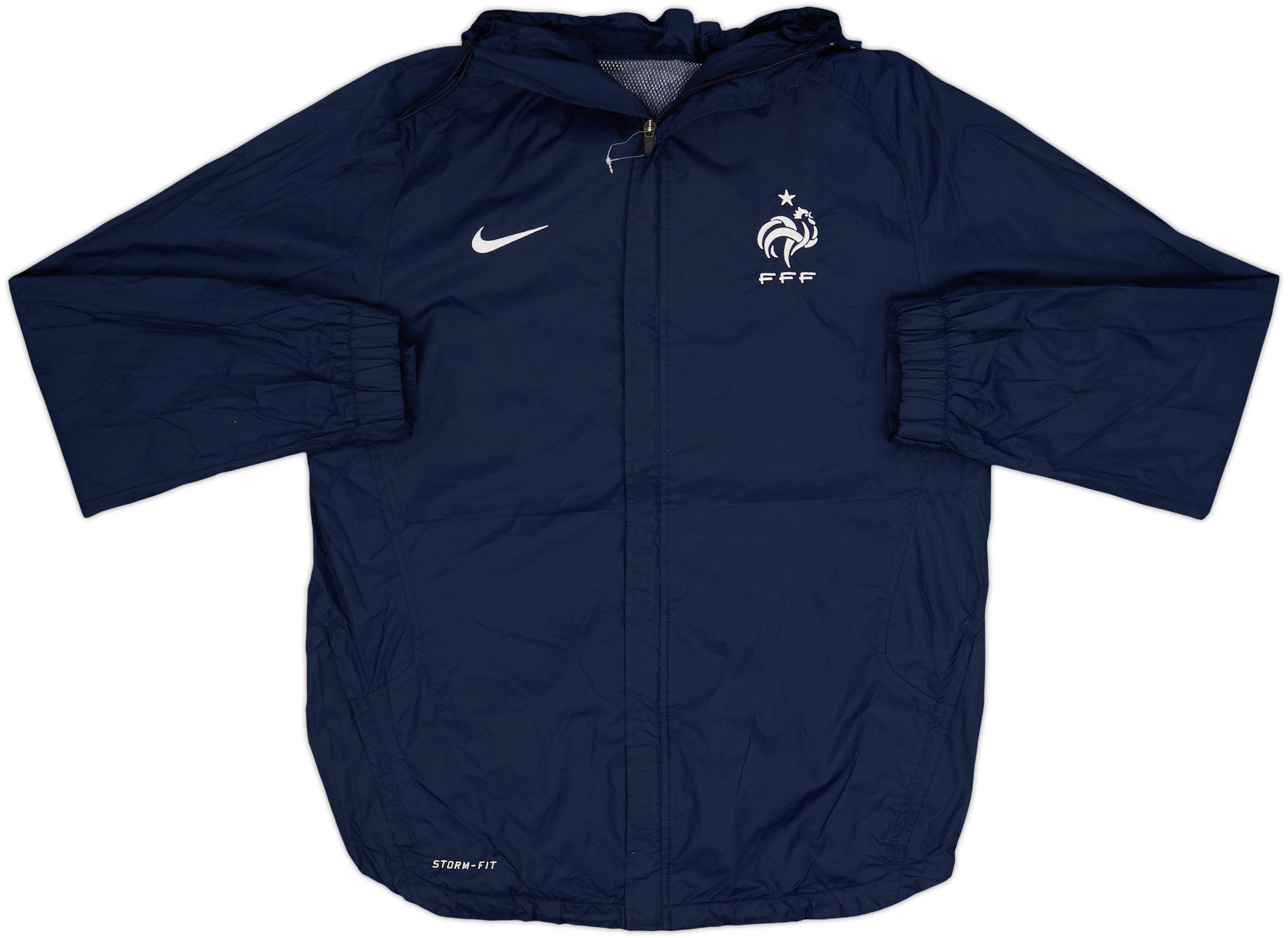 2011-12 France Nike Hooded Rain Jacket - 9/10 - (M)