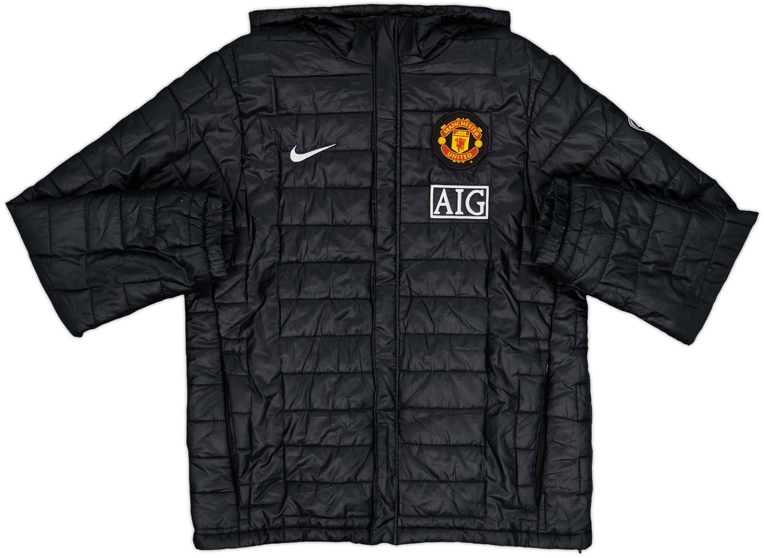 2009-10 Manchester United Nike Padded Bench Coat - 9/10 - (M)