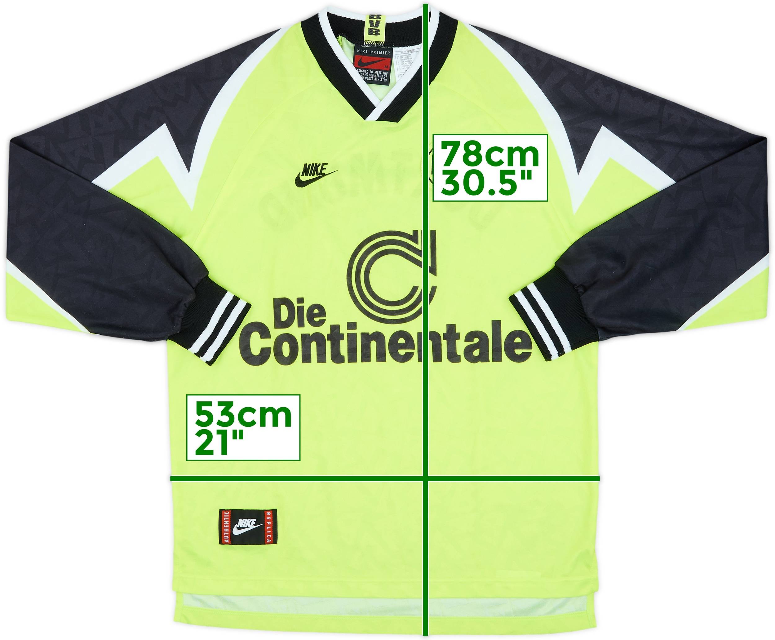 1995-96 Borussia Dortmund Home L/S Shirt - 8/10 - (M)