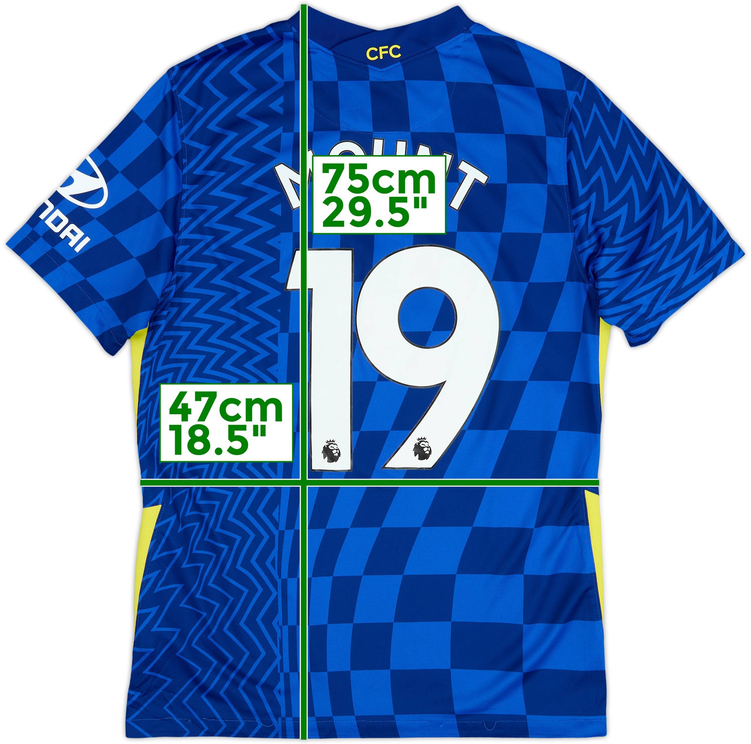 2021-22 Chelsea Home Shirt Mount #19 - 9/10 - (M)