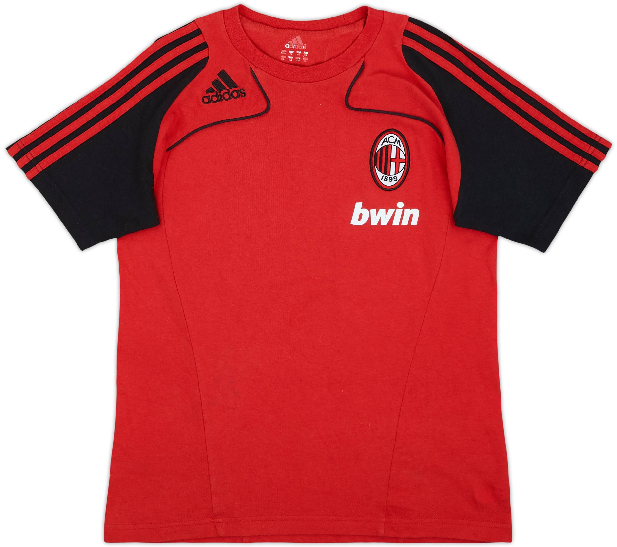 2008-09 AC Milan adidas Cotton Tee - 7/10 - (XL.Boys)
