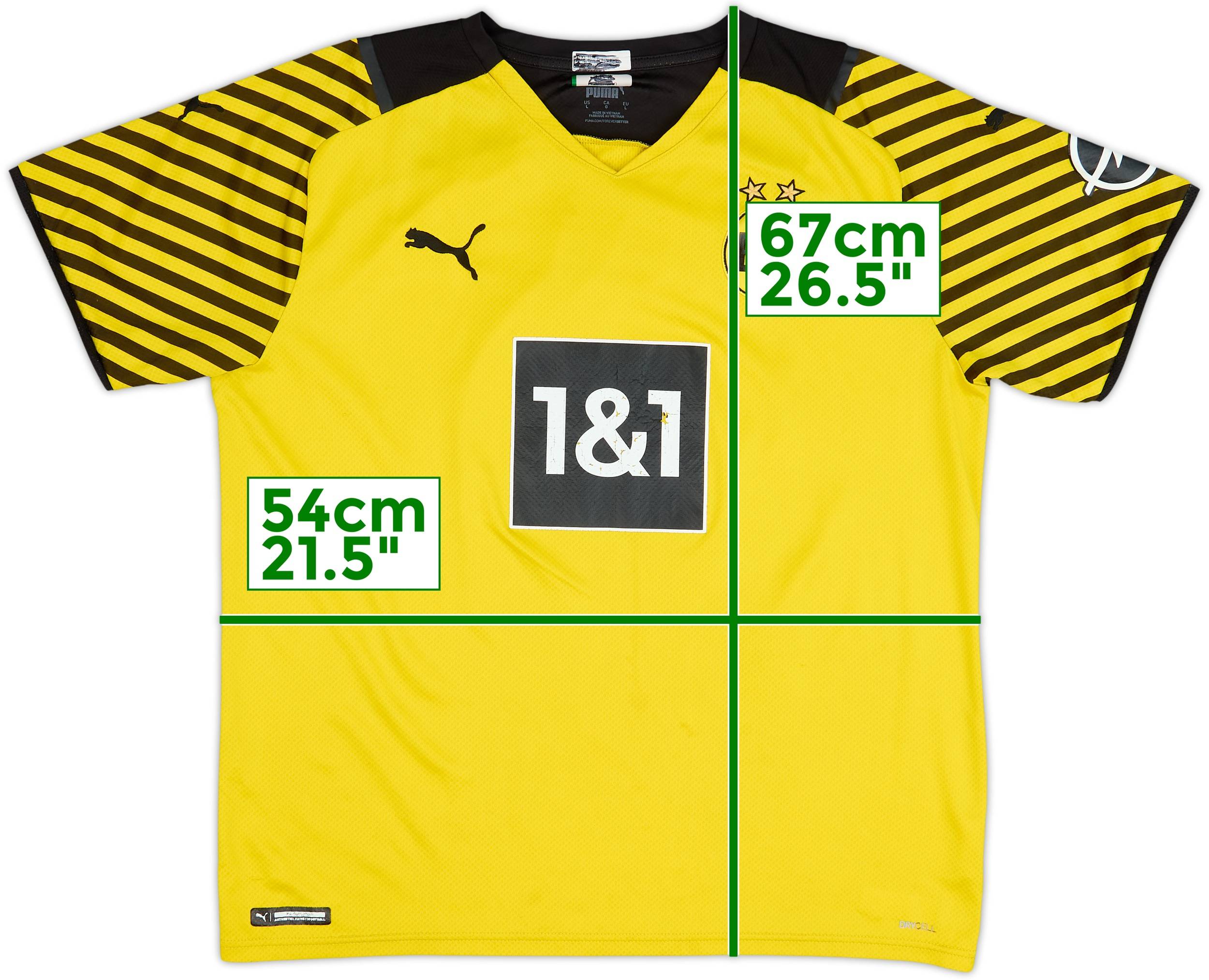 2021-22 Borussia Dortmund Home Shirt - 4/10 - (L)