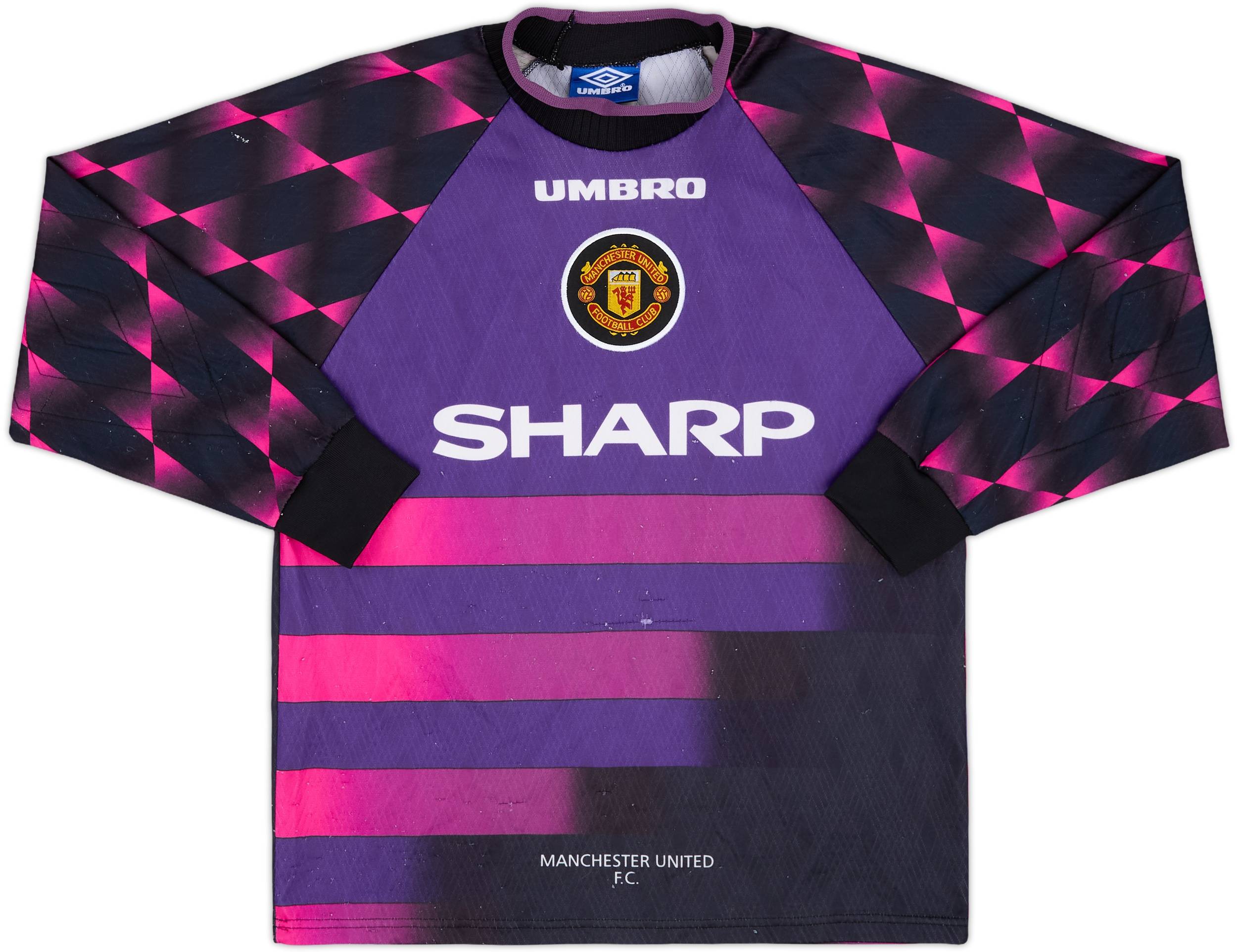 1996-97 Manchester United GK Shirt Schmeichel #1 - 6/10 - (Y)