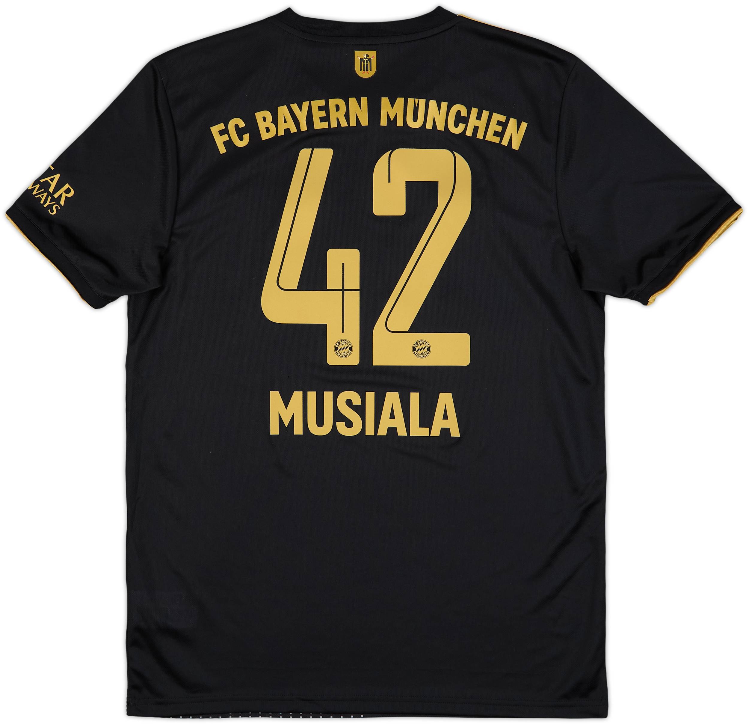 adidas FC Bayern München Tシャツ MUSIALA 42 2021-22 Bayern Munich Away Shirt Musiala #42 - 10/10 - (M)