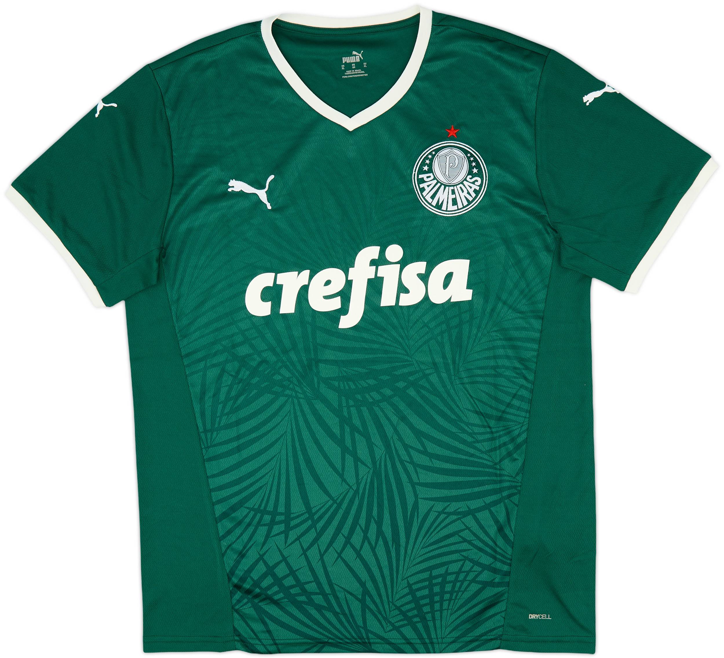 Palmeiras サッカーシャツ 10番 Crefisa 2022 2022-23 Palmeiras Home Shirt - 10/10 - (XL)