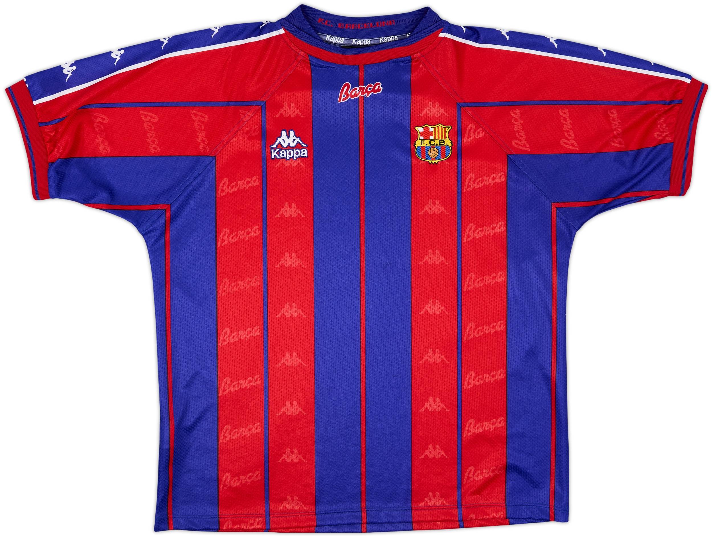 1997-98 Barcelona Home Shirt - 9/10 - (L)