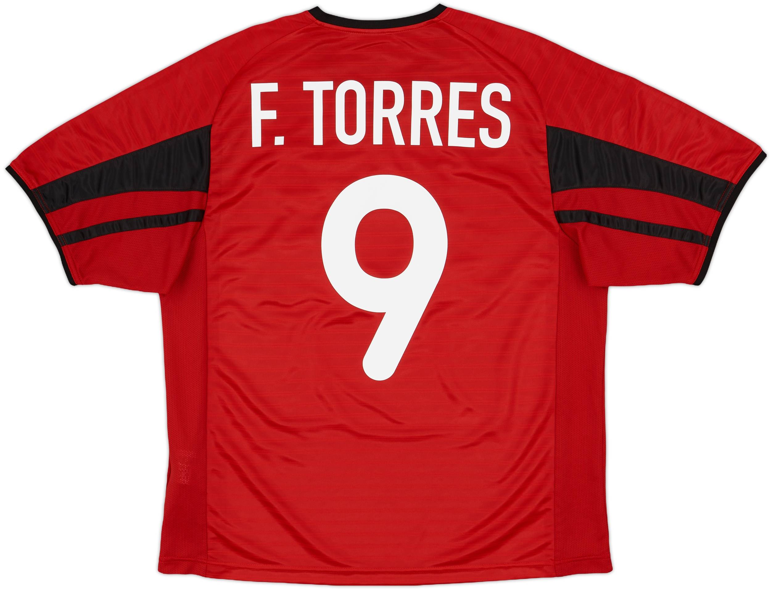 2001-02 Atletico Madrid Away Shirt F.Torres #9 - 8/10 - (M)