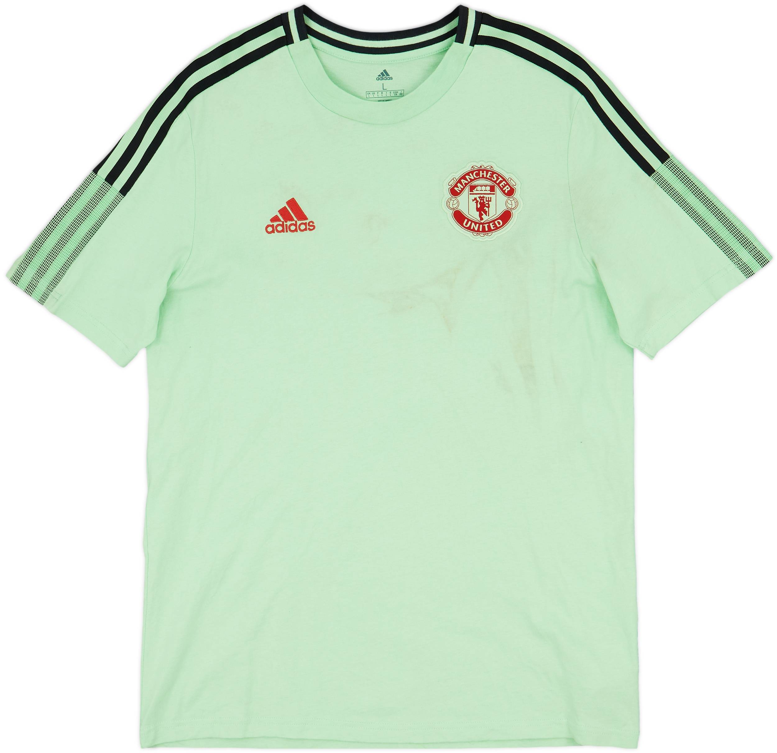 2020-21 Manchester United adidas Cotton Tee - 4/10 - (L)