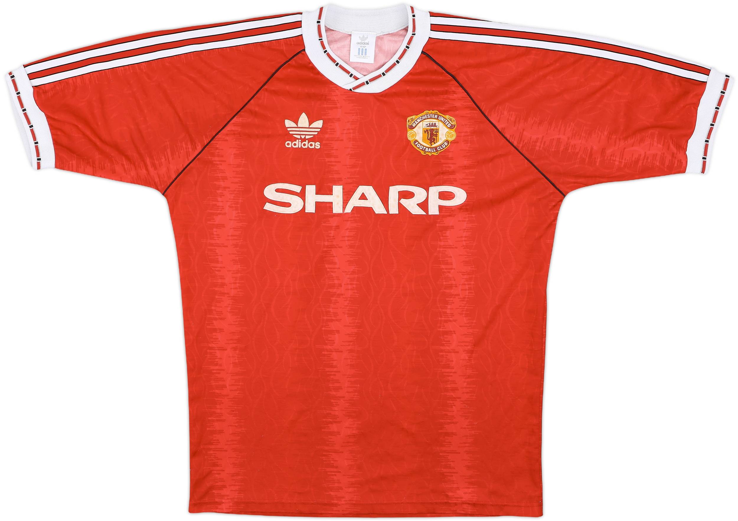 1990-92 Manchester United Home Shirt - 7/10 - (M|L)