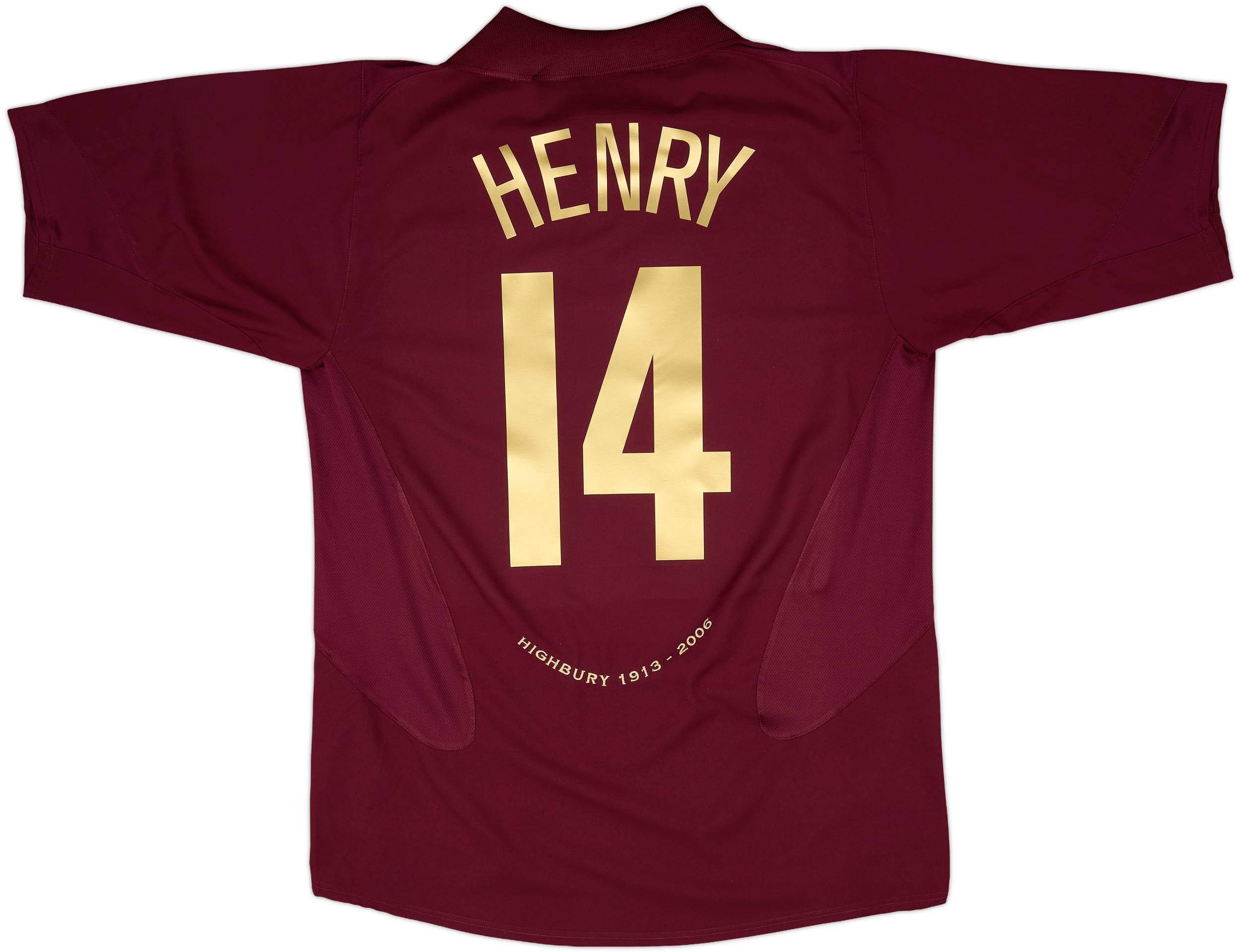 2005-06 Arsenal Home Shirt Henry #14 - 9/10 - (L)