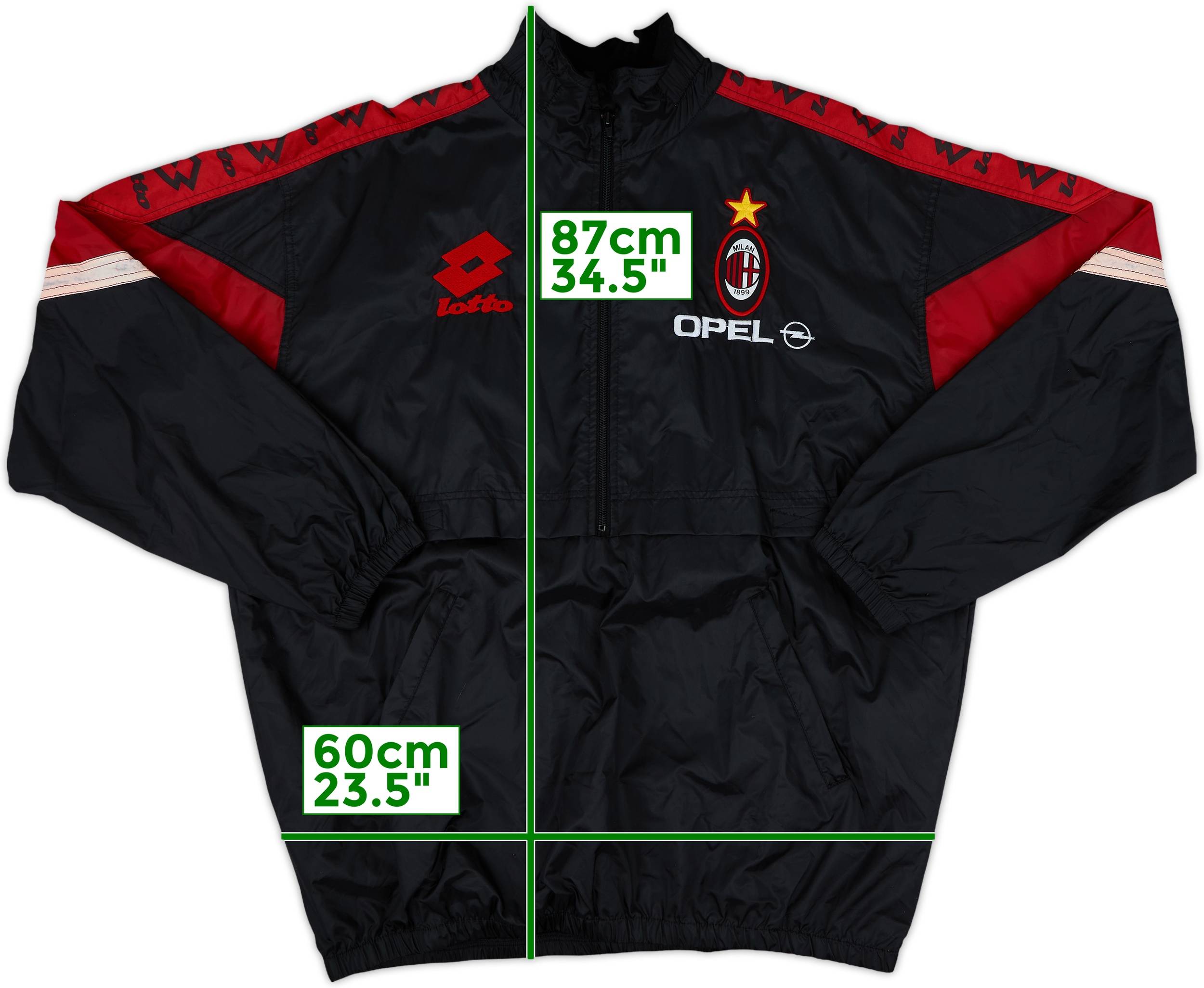1997-98 AC Milan Lotto Rain Jacket - 7/10 - (XL)