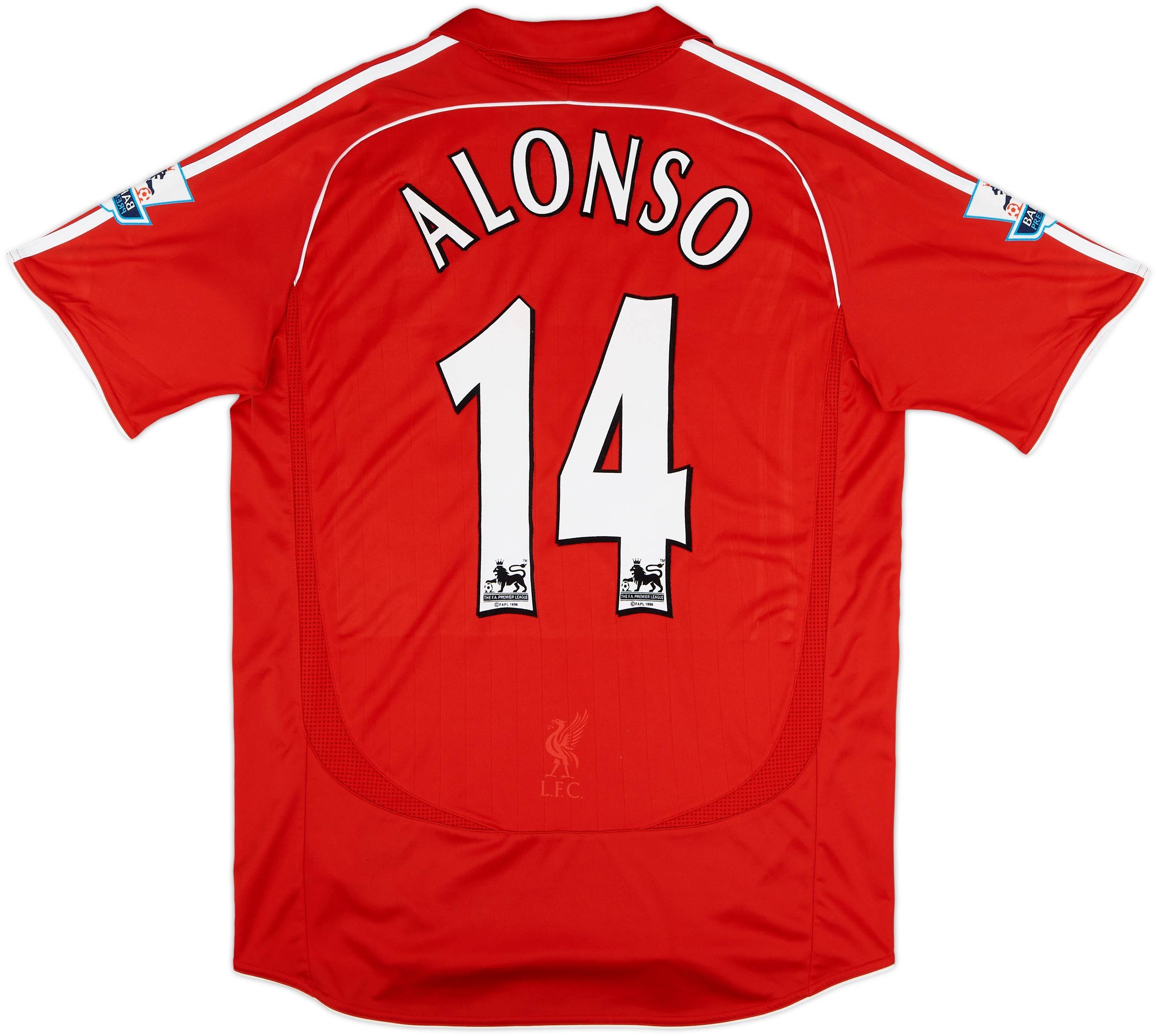 2006-08 Liverpool Home Shirt Alonso #14 - 6/10 - (M)
