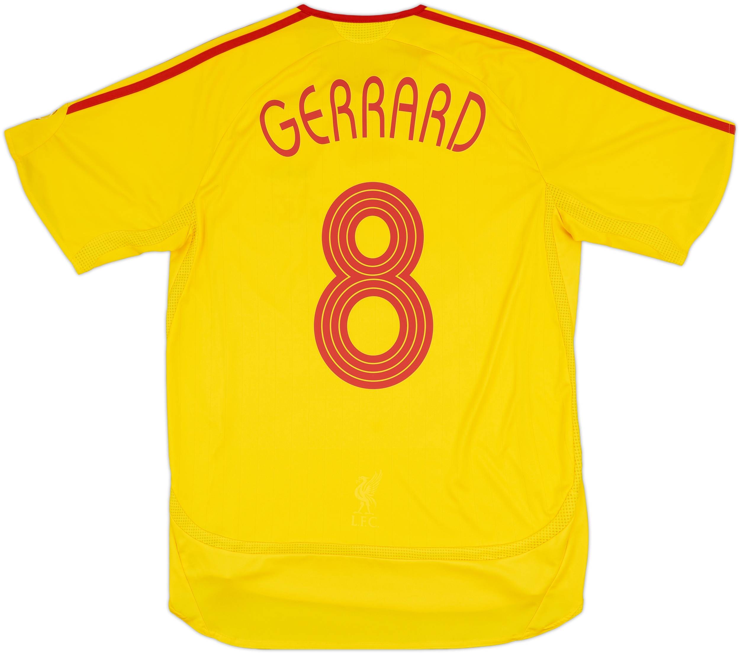2006-07 Liverpool Away Shirt Gerrard #8 - 7/10 - (M)