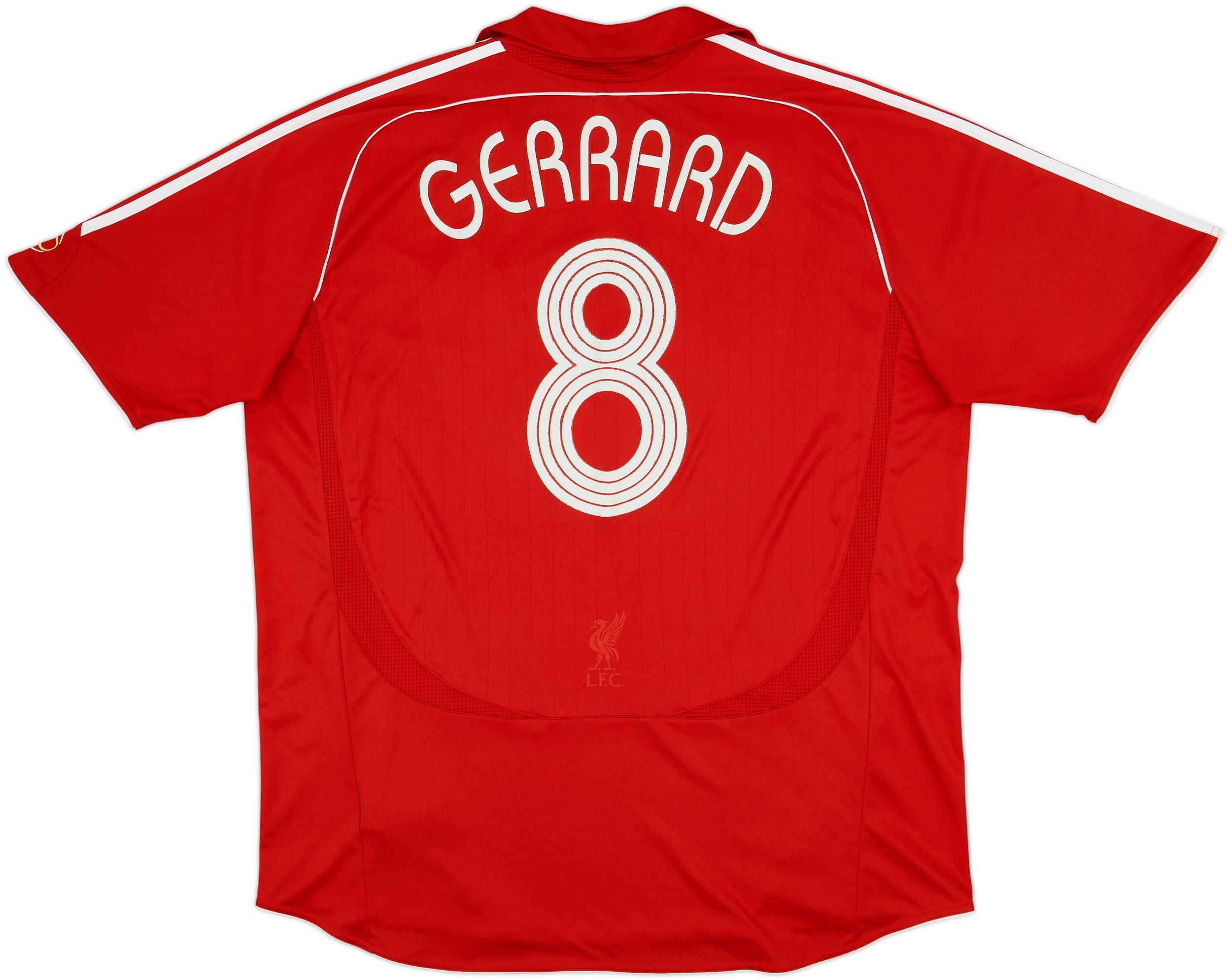 2006-08 Liverpool Home Shirt Gerrard #8 - 6/10 - (XXL)