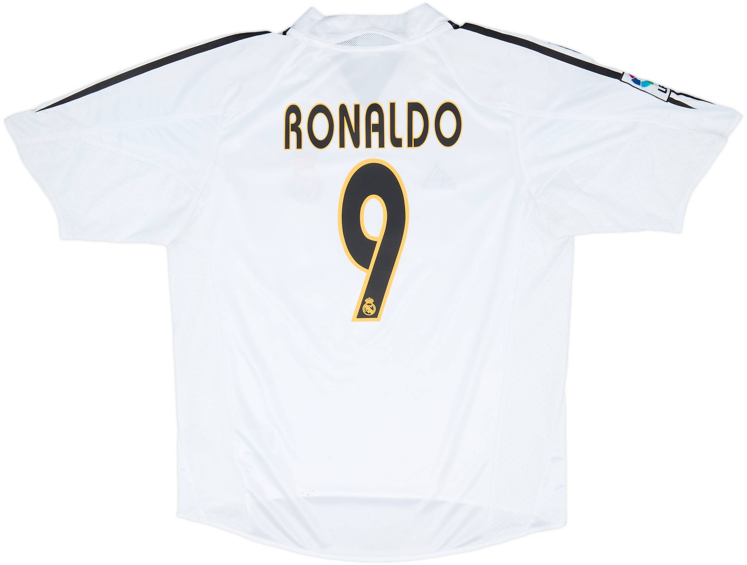 2004-05 Real Madrid Home Shirt Ronaldo #9 - 7/10 - (L)