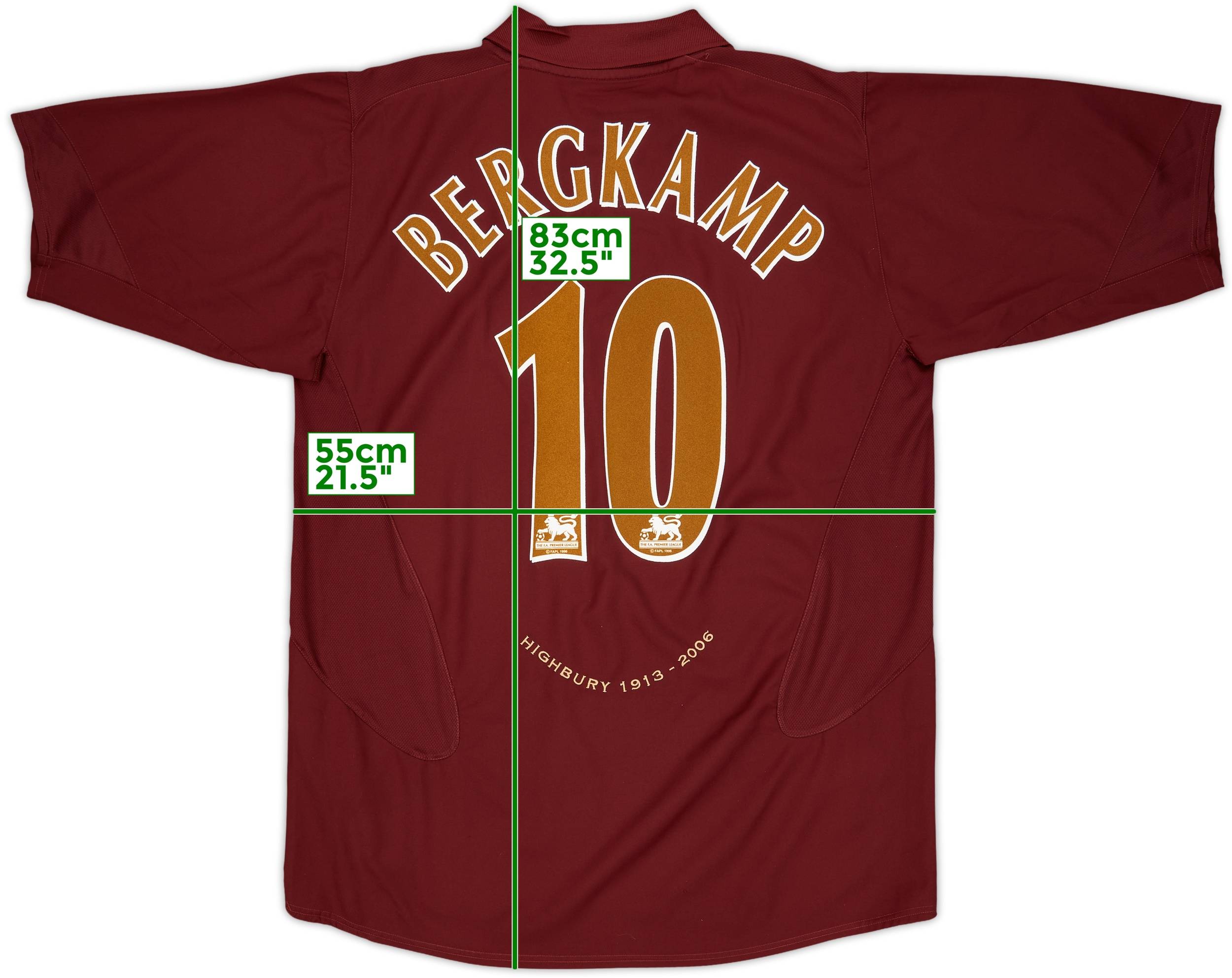2005-06 Arsenal Home Shirt Bergkamp #10 - 5/10 - (XL)