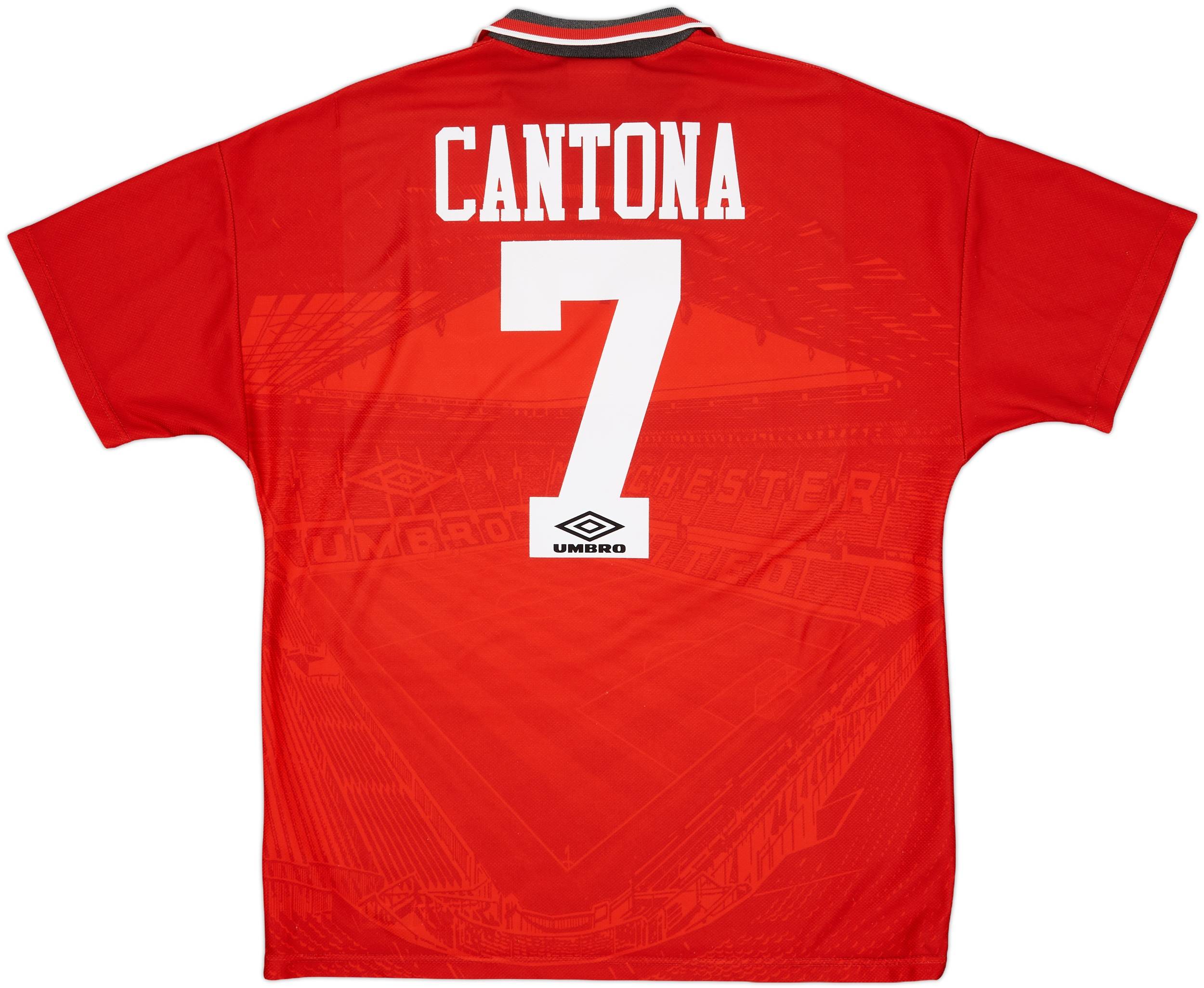 1994-96 Manchester United Home Shirt Cantona #7 - 7/10 - (L)