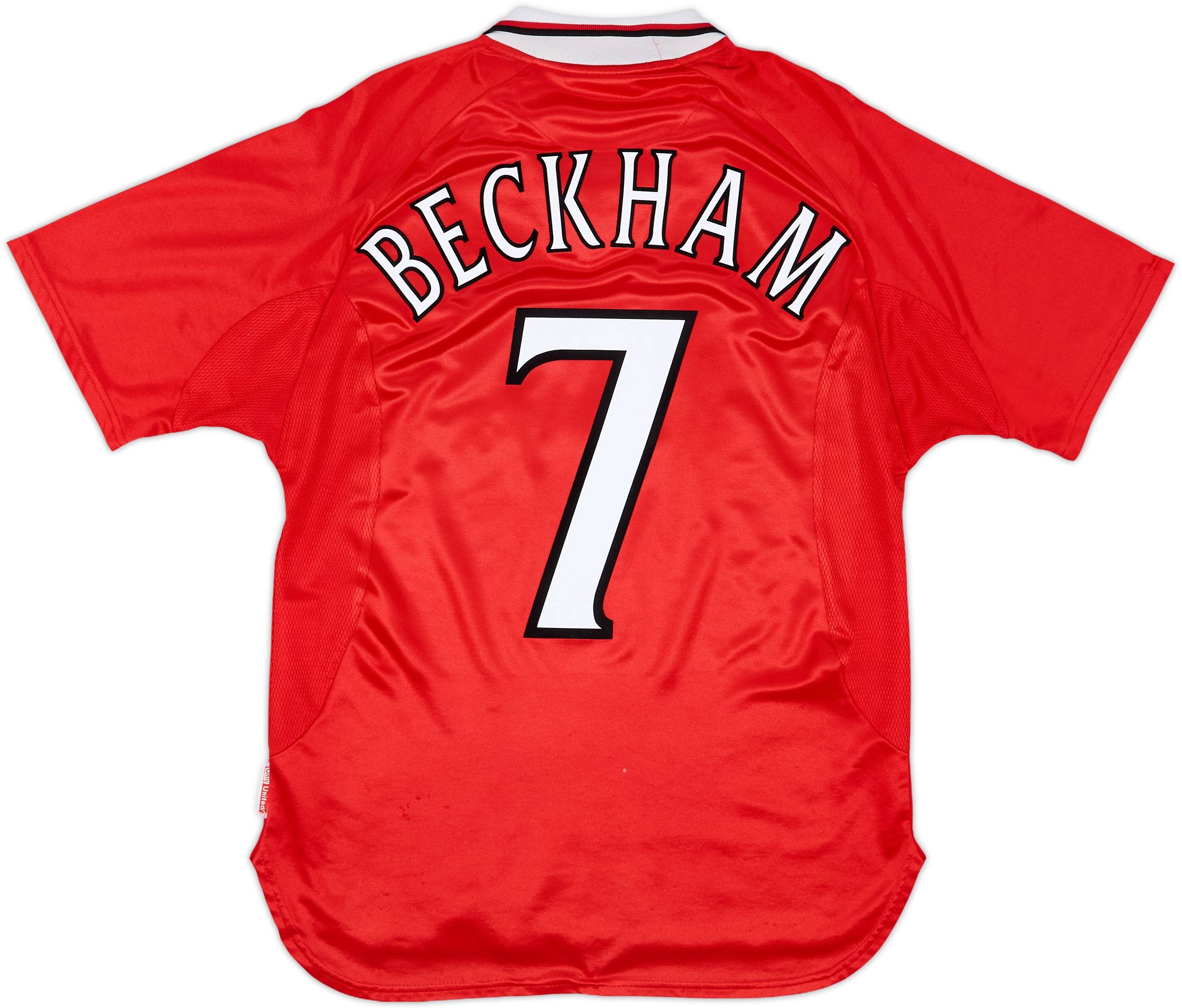 1999-00 Manchester United 'CL Winners' Shirt Beckham #7 - 7/10 - (M)