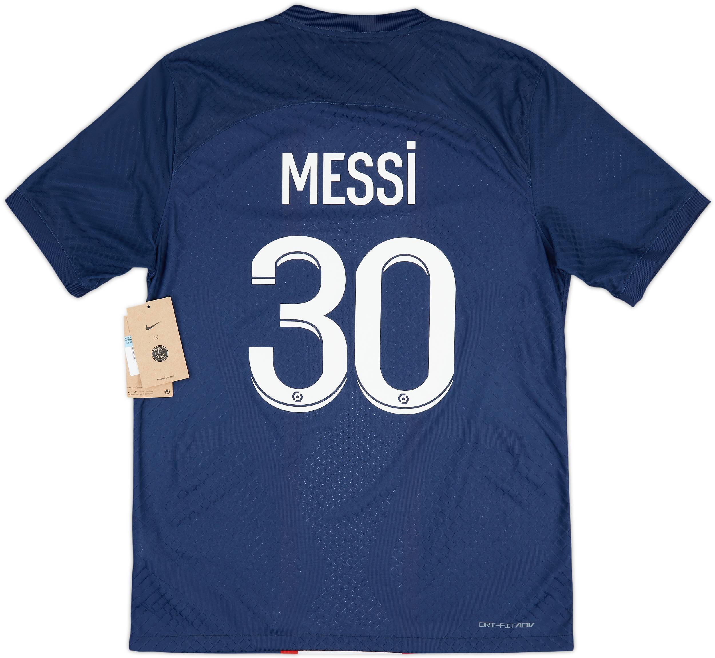 2022-23 Paris Saint-Germain Authentic Home Shirt Messi #30 (M)