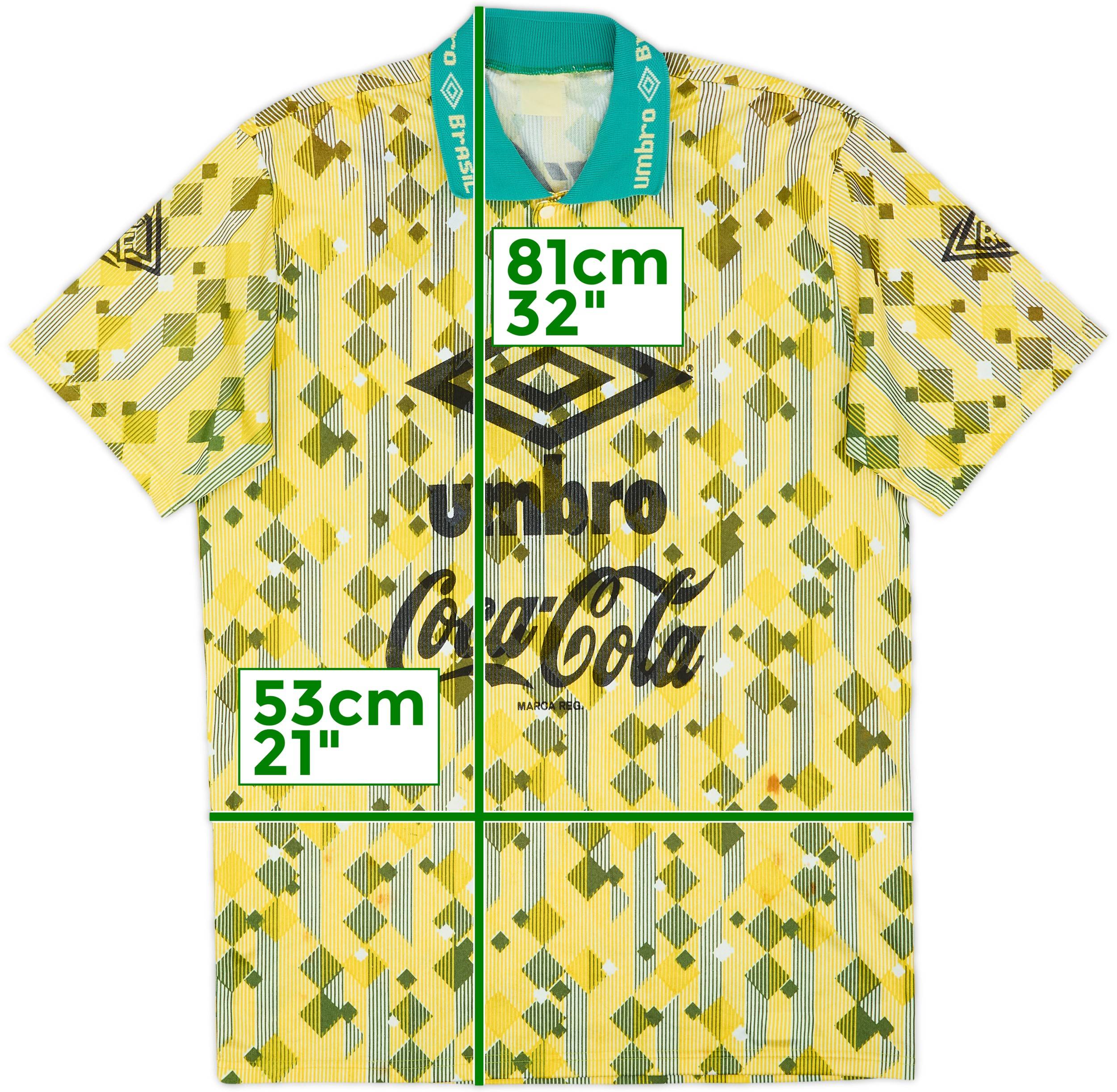 1994-95 Brazil Umbro Training Shirt - 8/10 - (L)