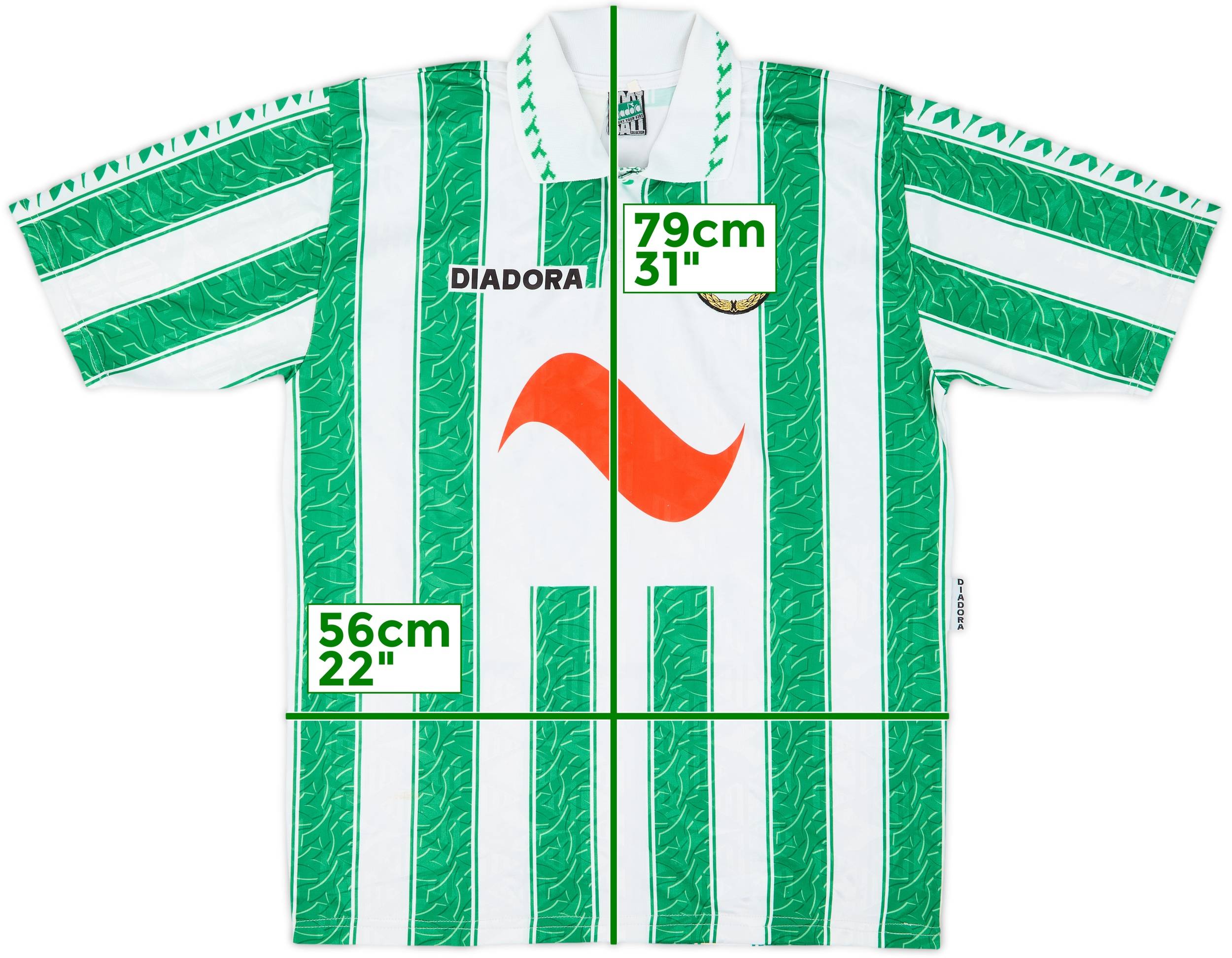 Maillot de foot domicile Rapid Wien 1996/1998 maillot de foot Diadora