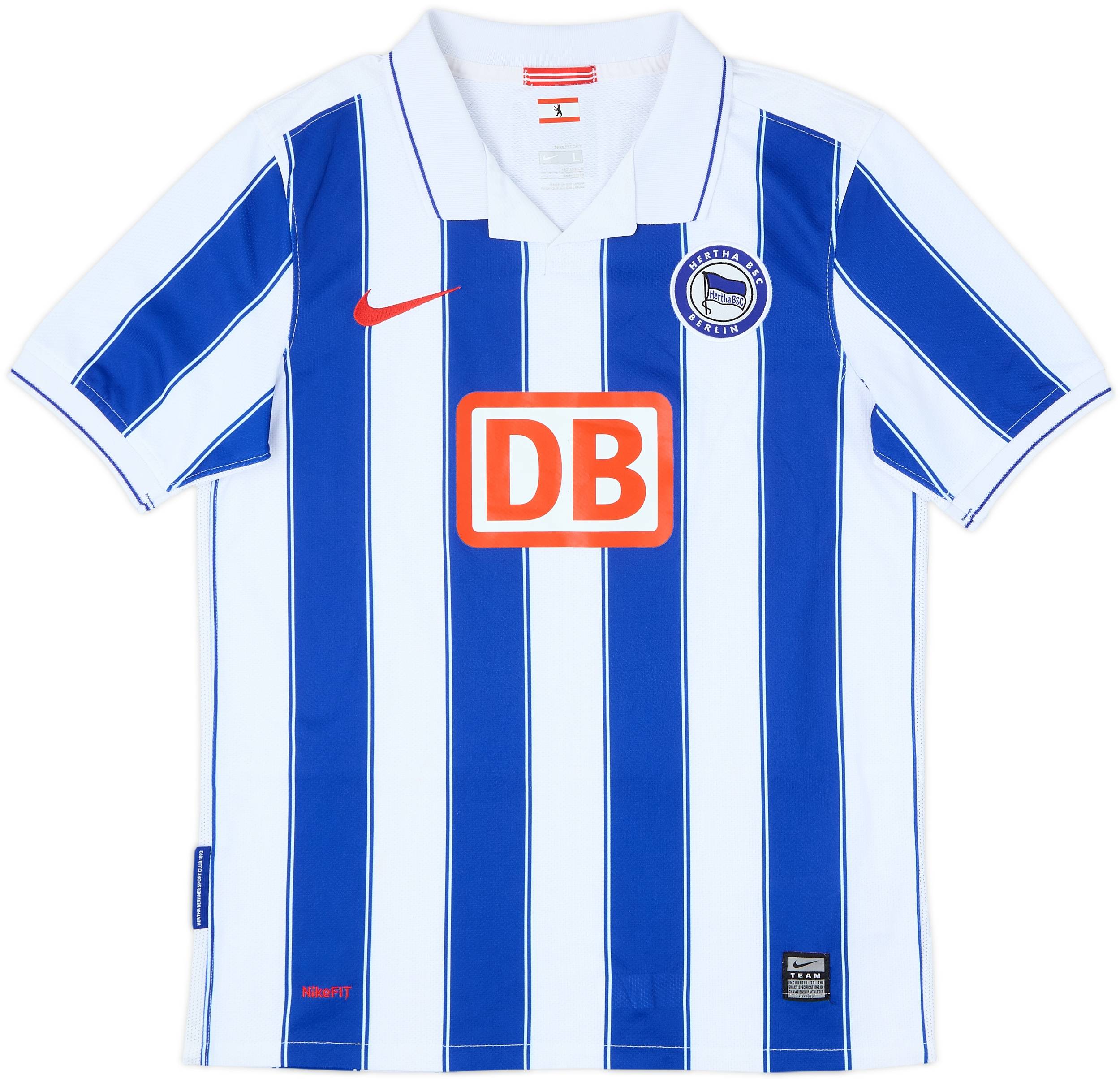 2009-10 Hertha Berlin Home Shirt - 6/10 - (L.Boys)