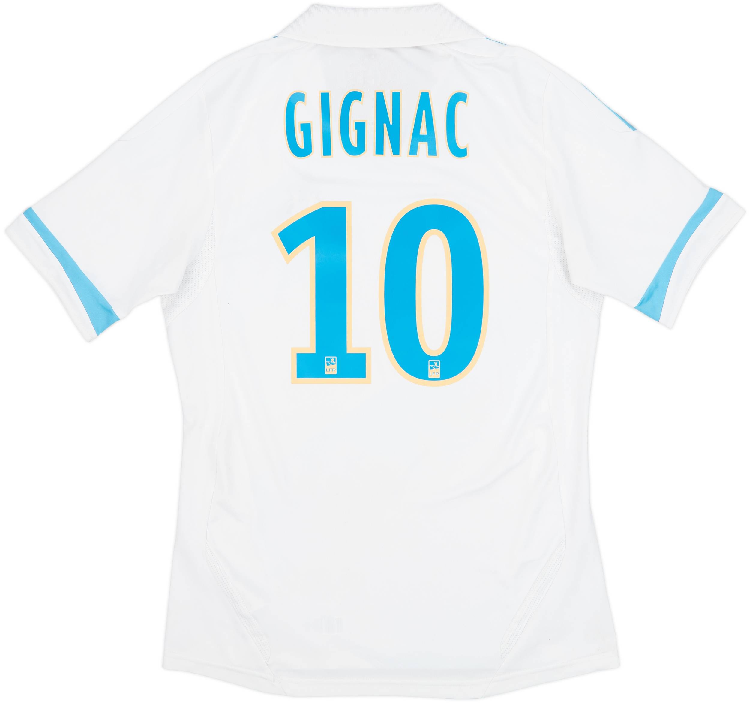 2011-12 Olympique Marseille Home Shirt Gignac #10 - 7/10 - (S)