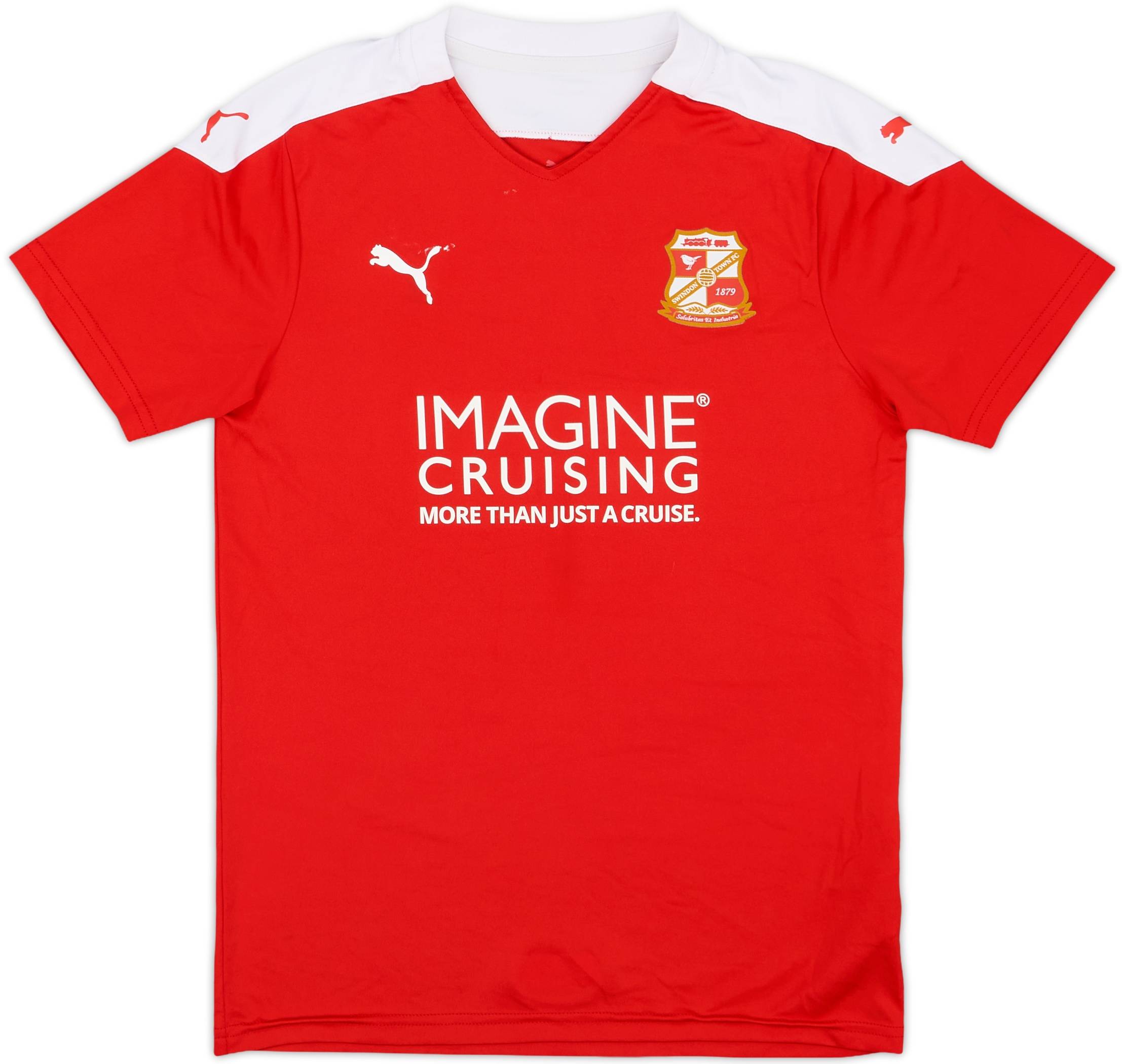 2020-21 Swindon Town Home Shirt - 6/10 - (L.Boys)