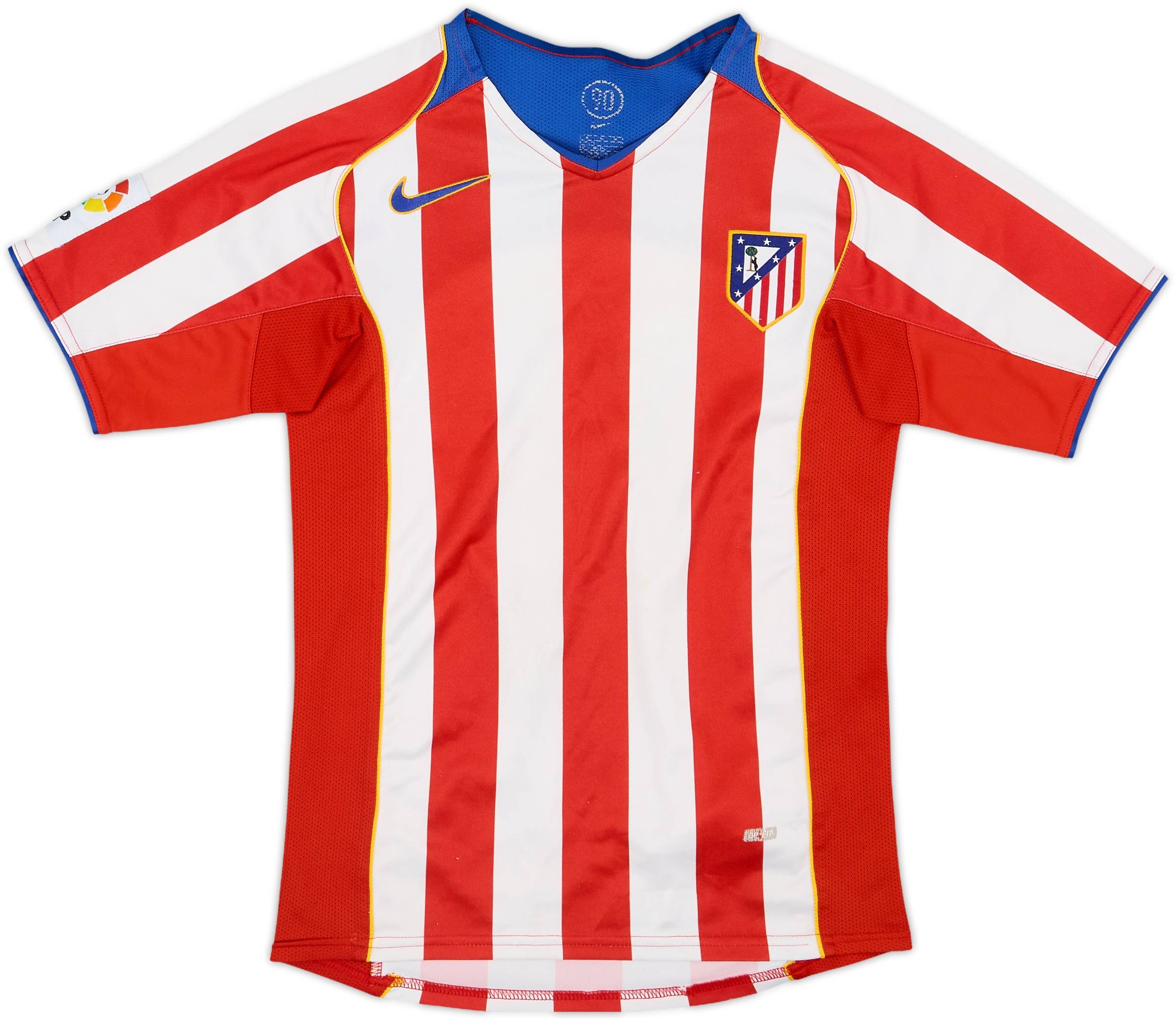 2004-05 Atletico Madrid Home Shirt - 8/10 - (M.Boys)