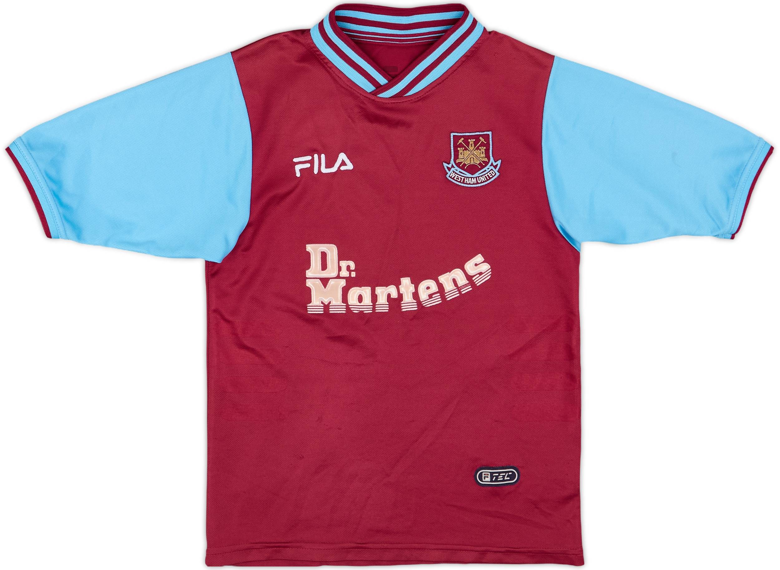 2001-03 West Ham Home Shirt - 7/10 - (M.Boys)