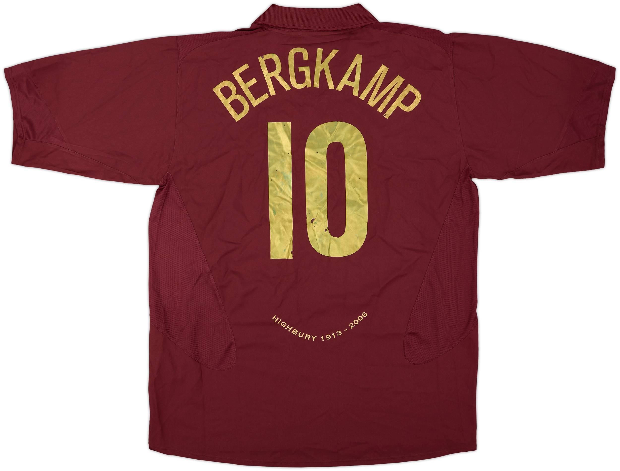2005-06 Arsenal Home Shirt Bergkamp #10 (XXL)