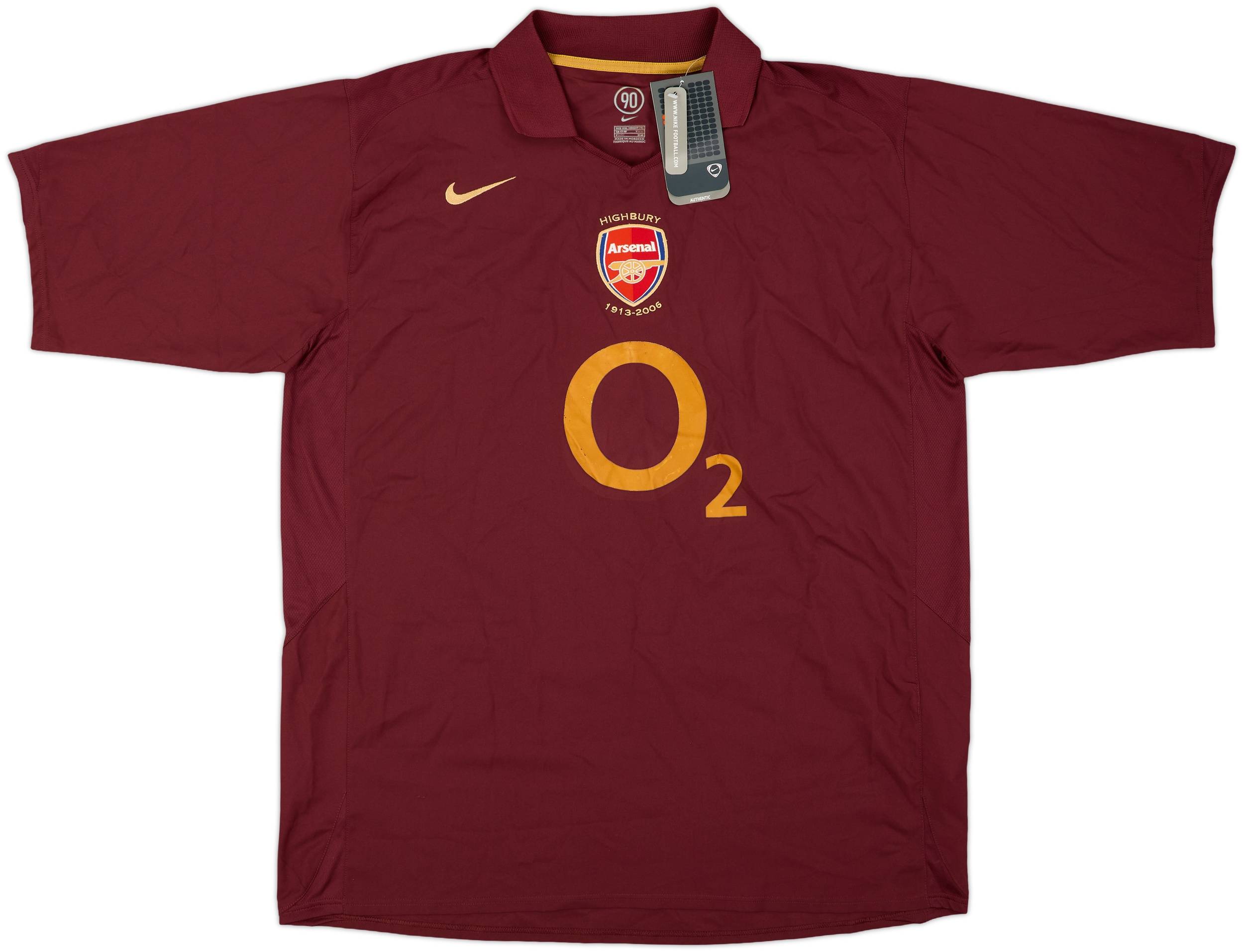 2005-06 Arsenal Home Shirt Bergkamp #10 (XXL)