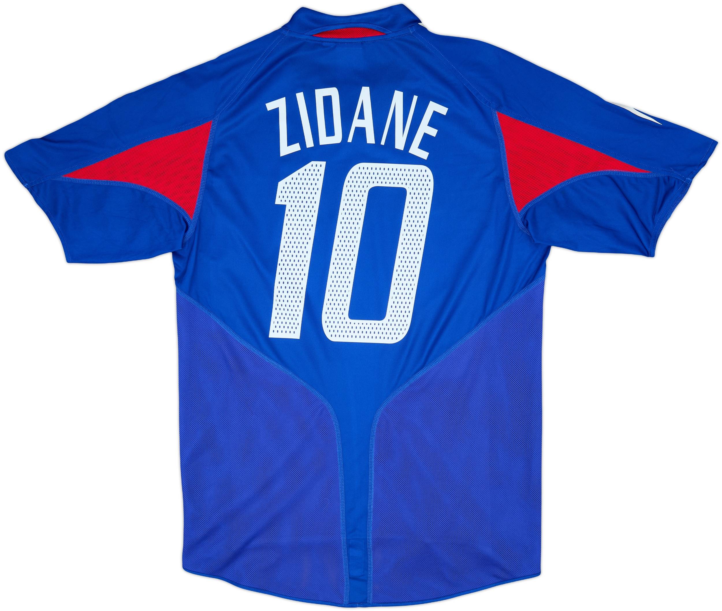 2004-06 France Home Shirt Zidane #10 - 8/10 - (M)