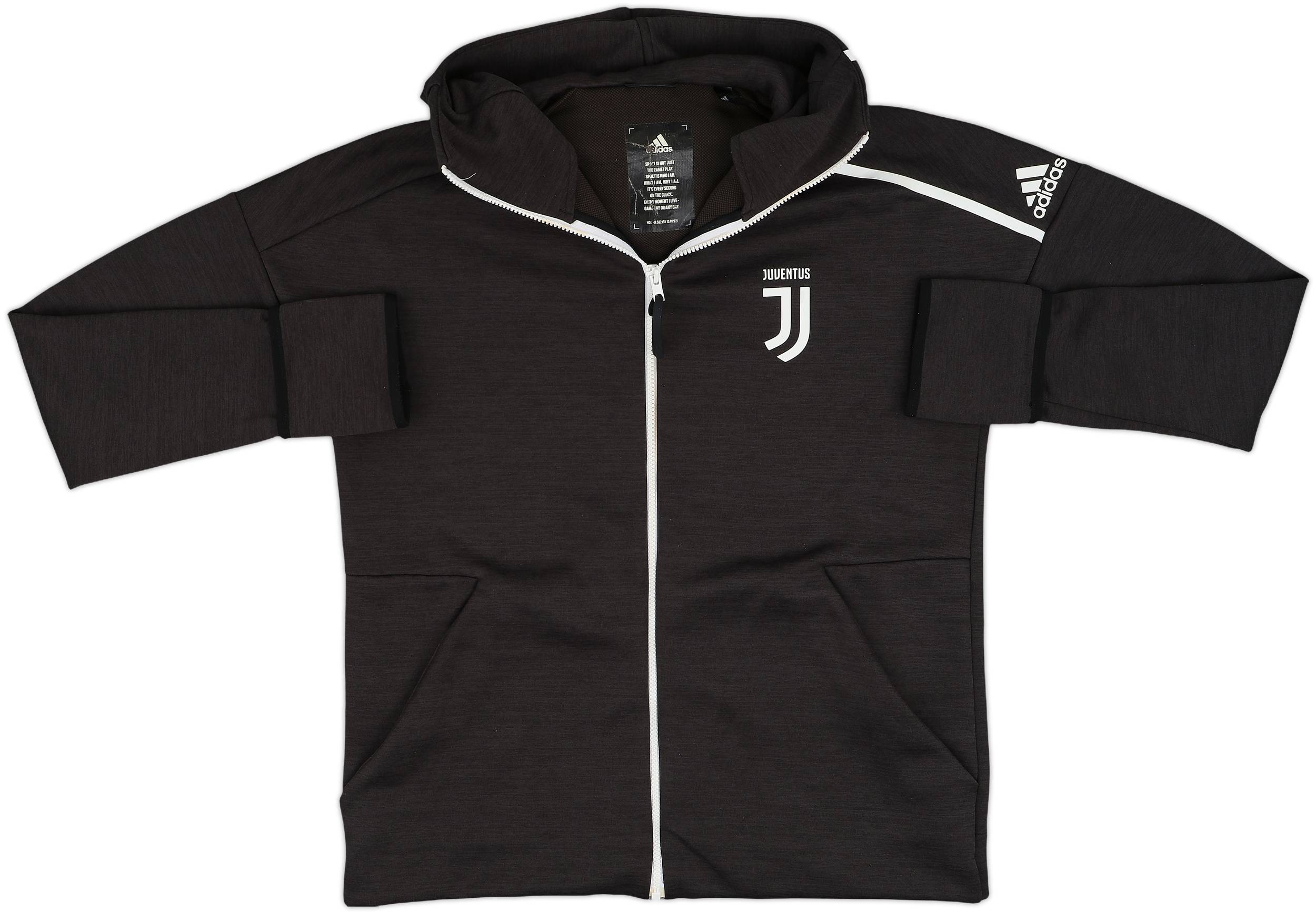2018-19 Juventus adidas Hooded Track Jacket - 4/10 - (XL)