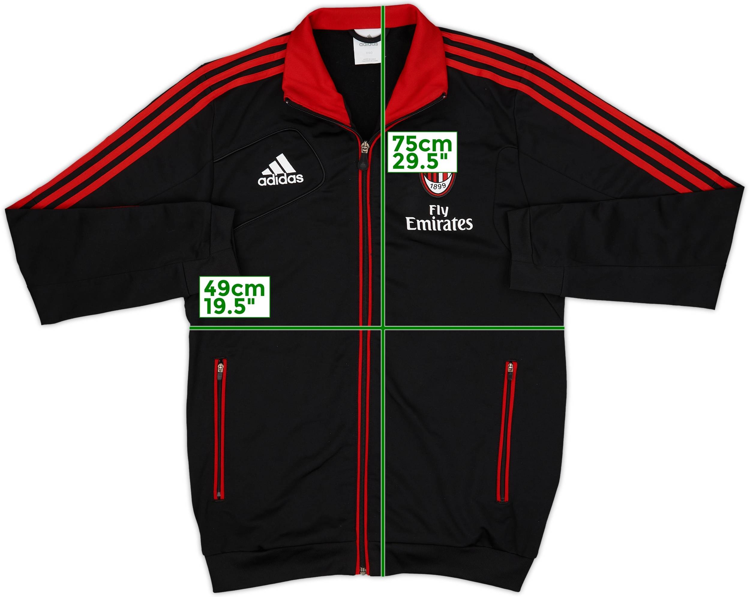 2012-13 AC Milan adidas Track Jacket - 9/10 - (M)