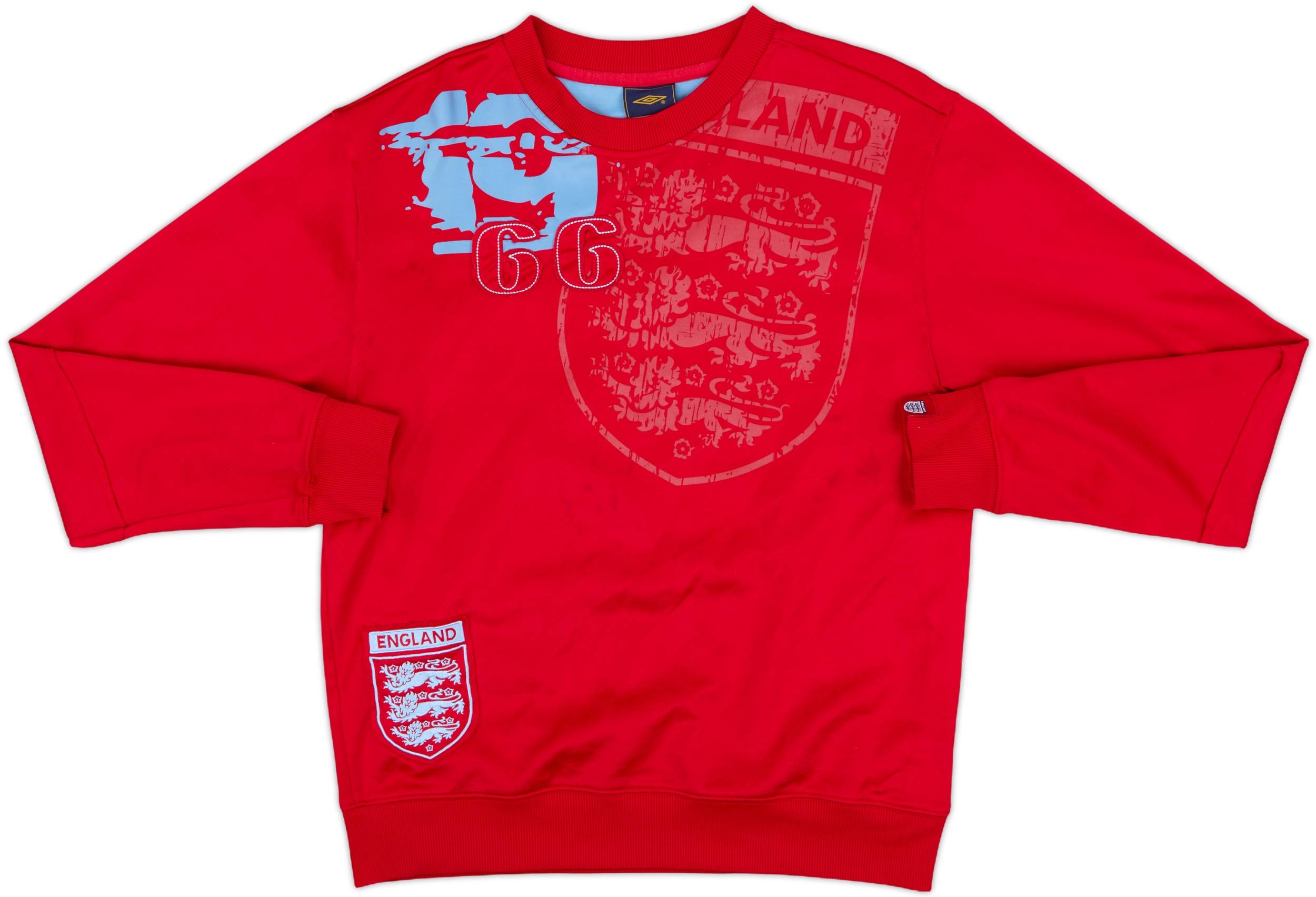2007-09 England Umbro Sweat Top - 8/10 - (M)