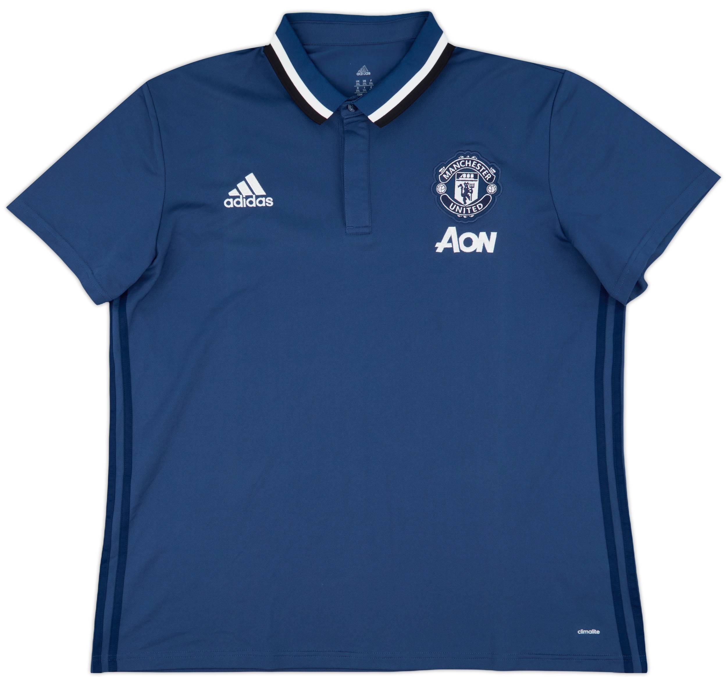 2016-17 Manchester United adidas Polo Shirt - 10/10 - (XXL)
