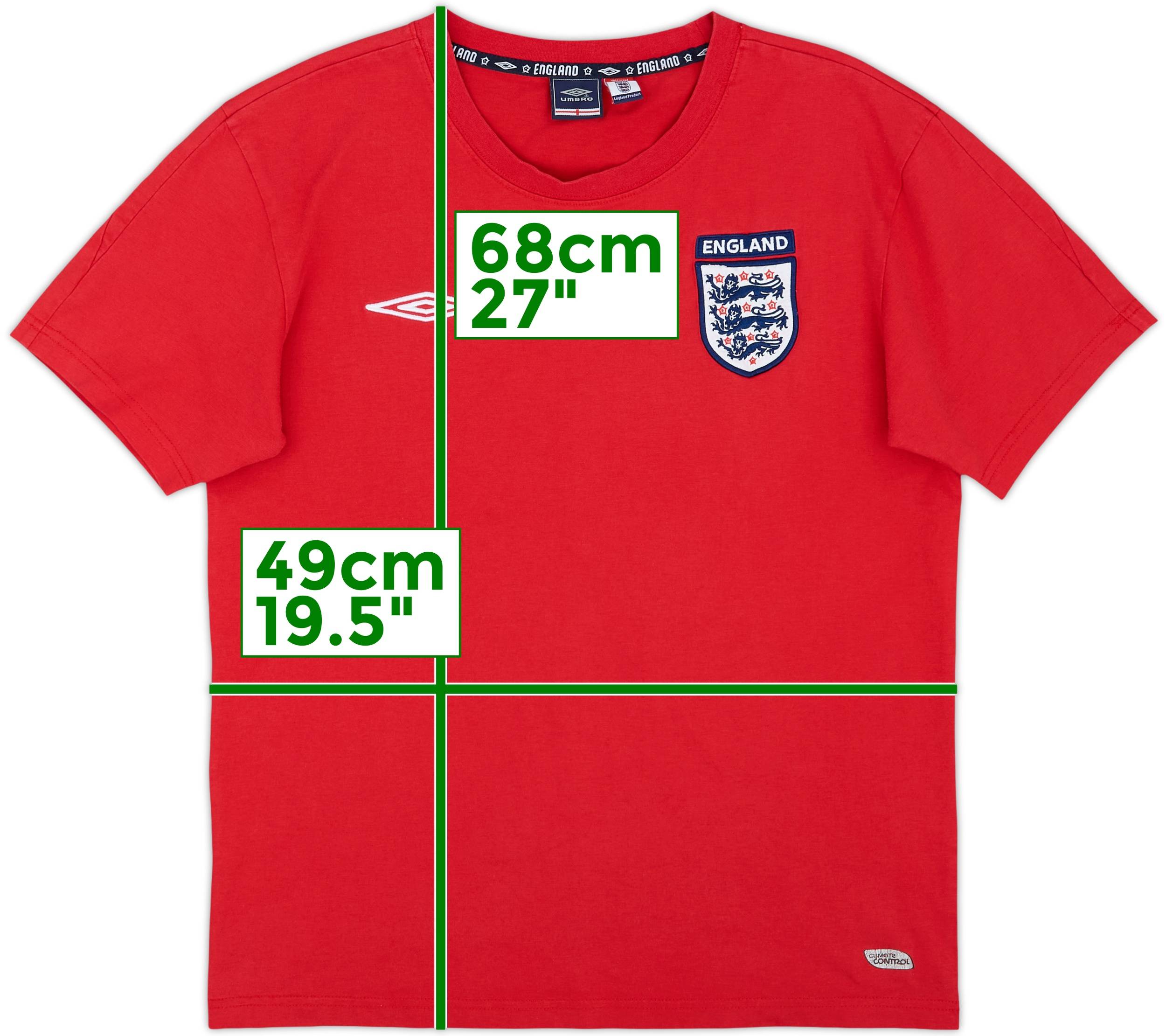 2004-05 England Umbro Training Shirt - 7/10 - (L)