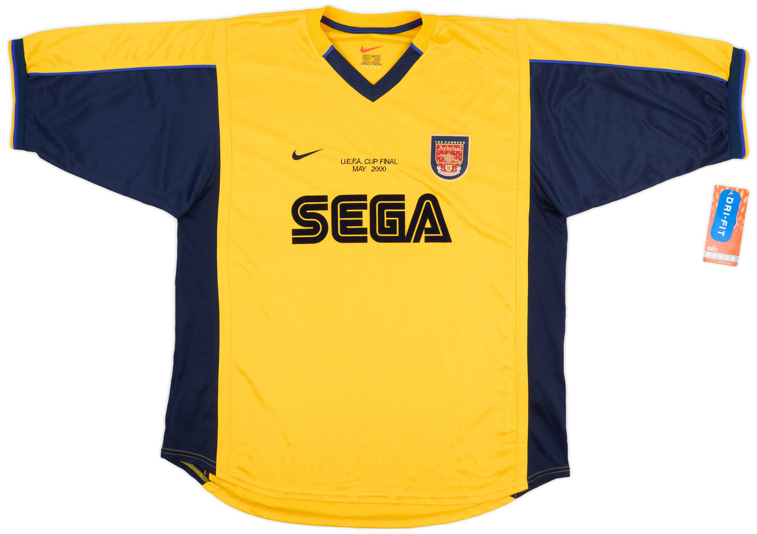 2000 Arsenal Player Issue UEFA Cup Final Away Shirt (XL)