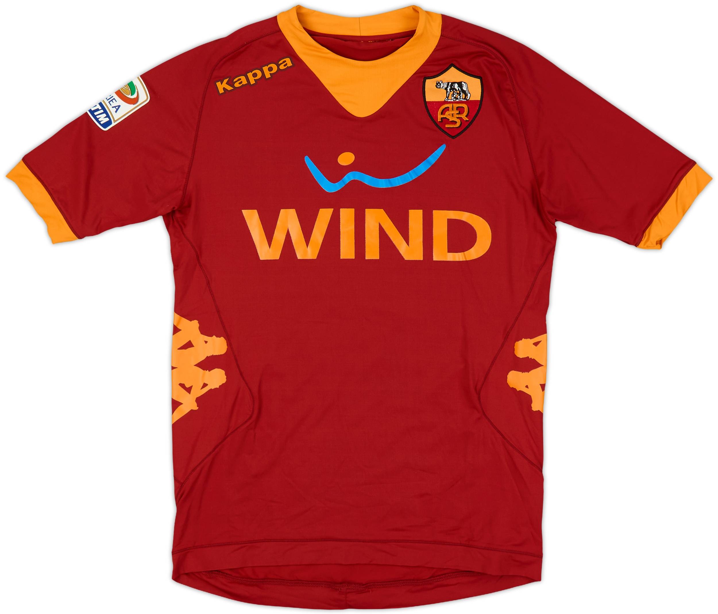 2011-12 Roma Home Shirt De Rossi #16 - 8/10 - (S)