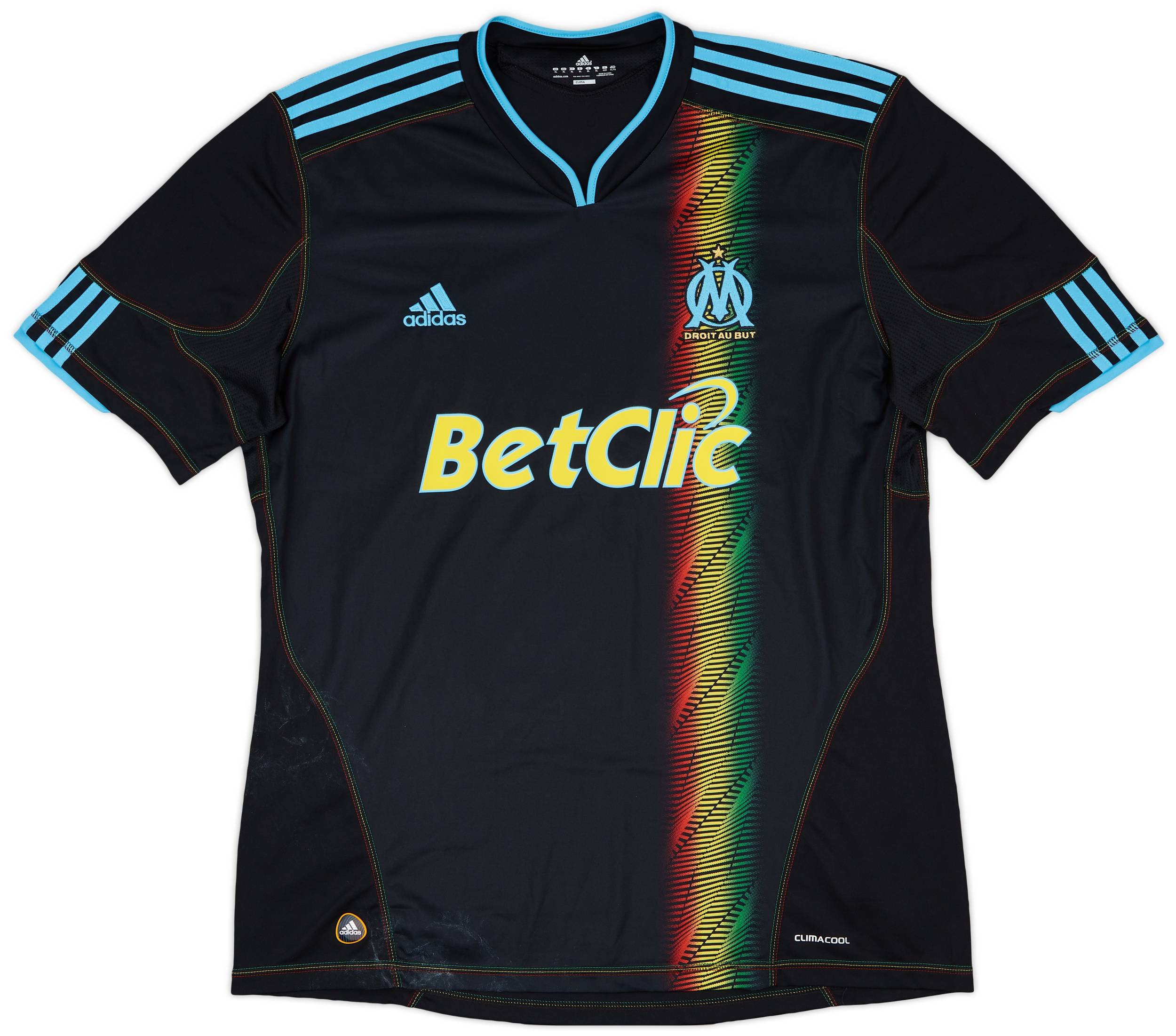 ウェア Olympique Marseille 2009 2010 3rd Olympique Marseille 2009 2010 Third Football Jersey Soccer