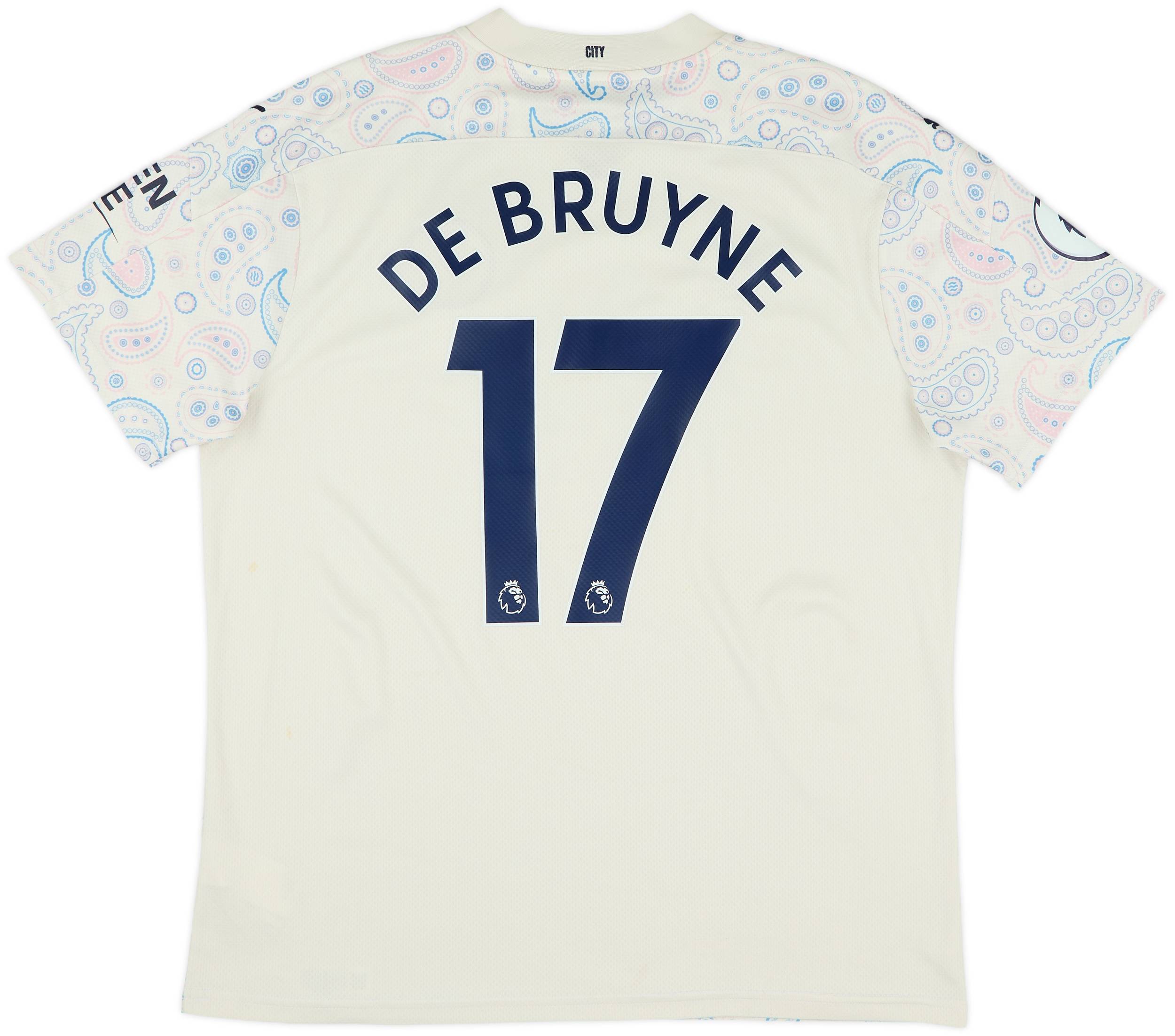 マンチェスター・シティ DE BRUYNE 17 シャツ 2020-21 Manchester City Third Shirt De Bruyne #17 - 8/10 - (XL)