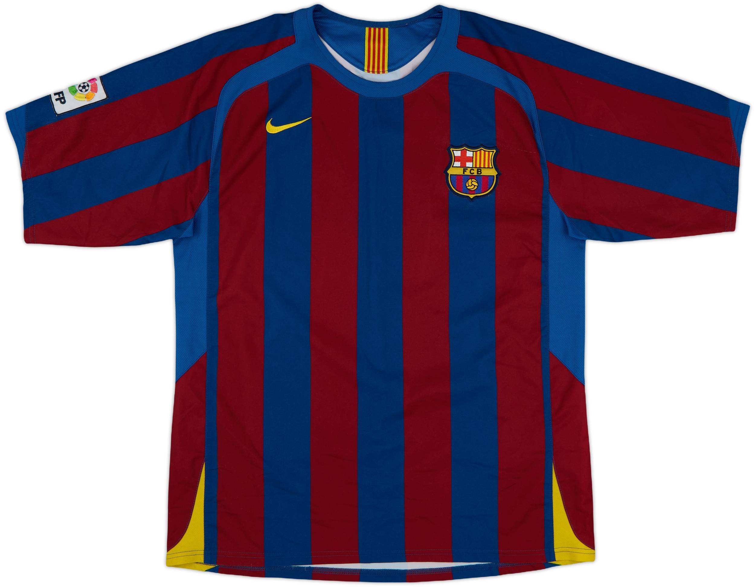 FCバルセロナ 05-06 9番 エトー ユニフォーム 2005-06 Barcelona Home Shirt Eto'o #9 - 6/10 - (M)